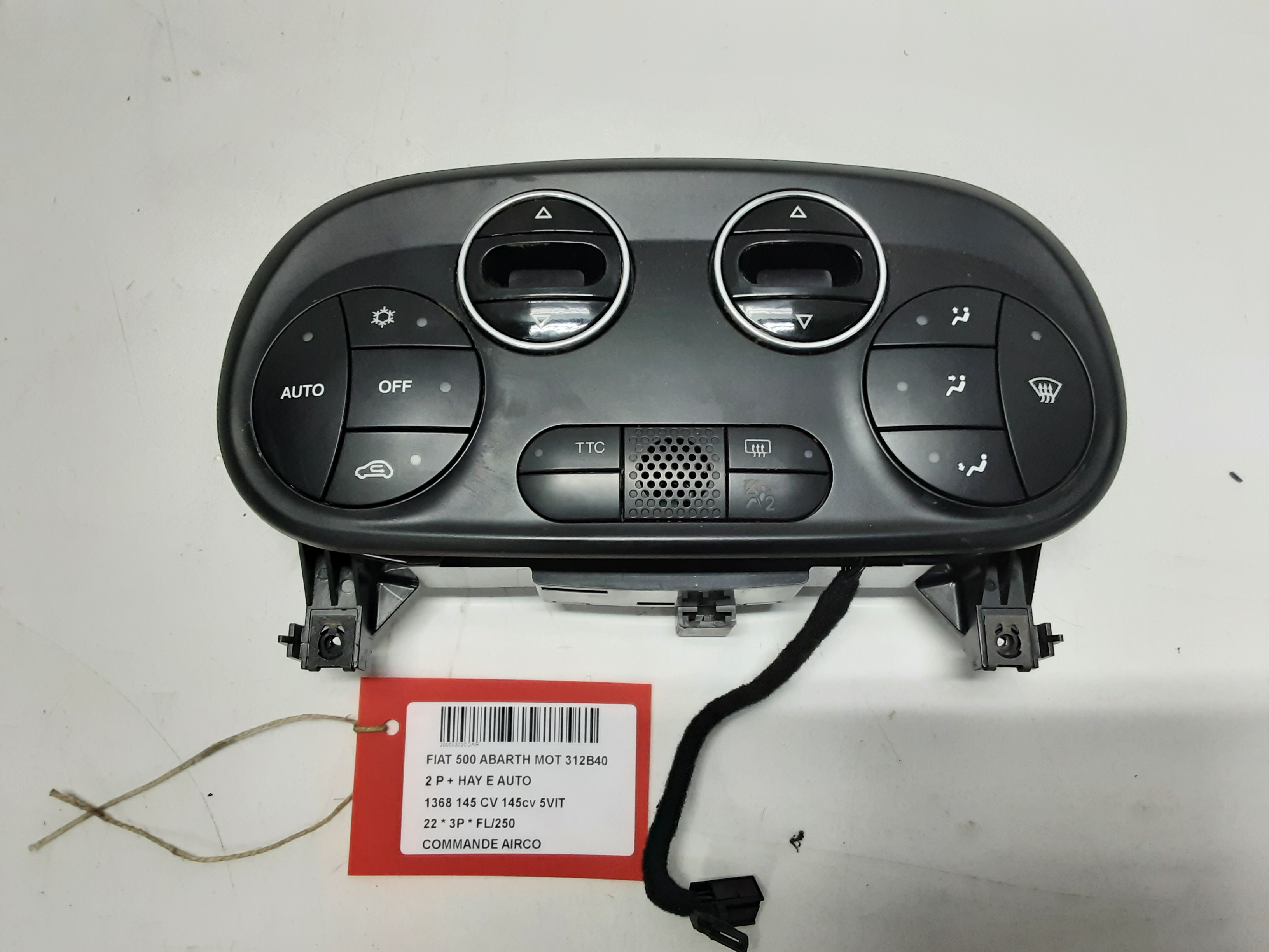 BEDIENINGSPANEEL AIRCO Fiat 500 7/15+