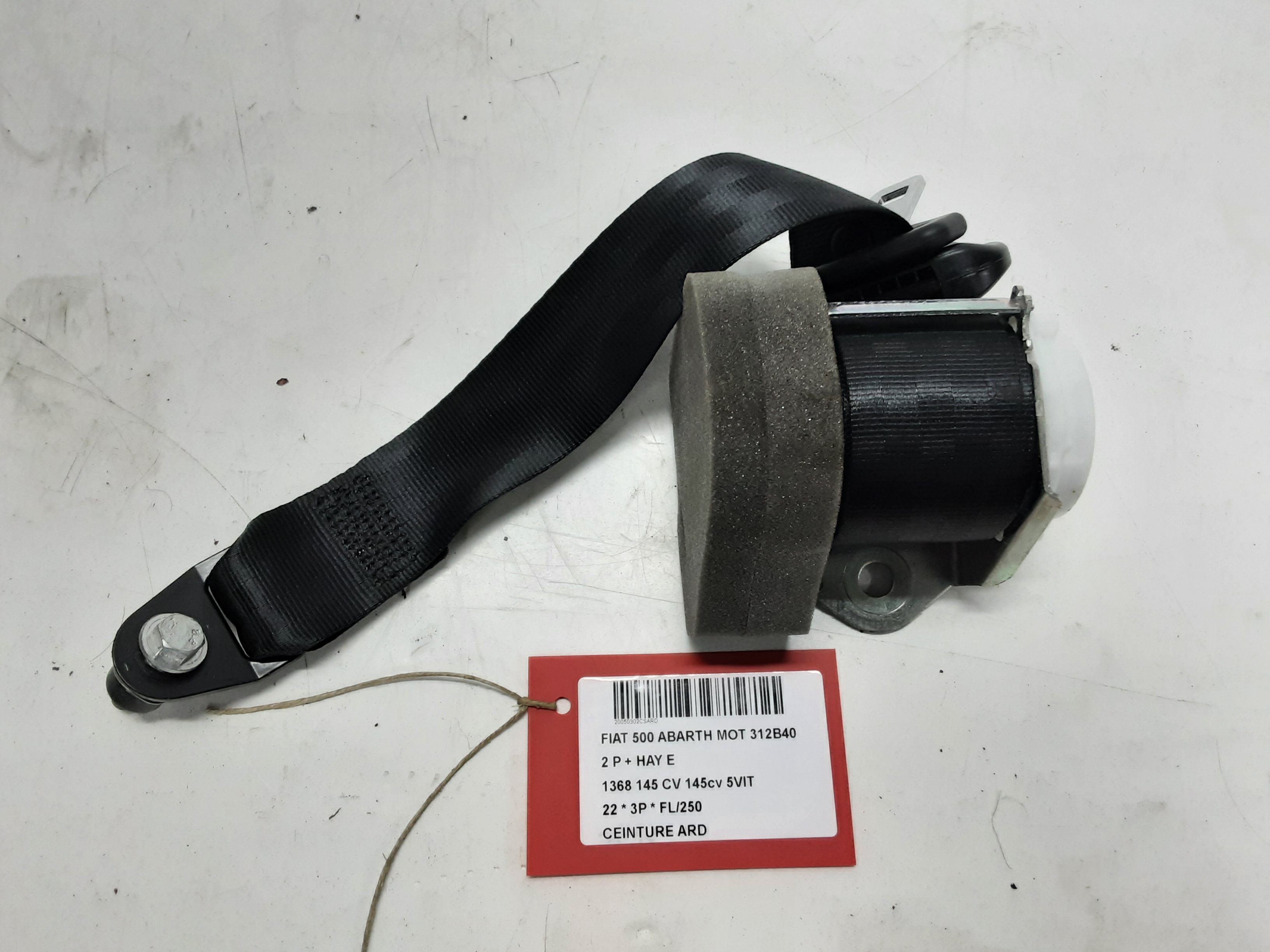 VEILIGHEIDSGORDEL ACHTER RECHTS Fiat 500 7/15+