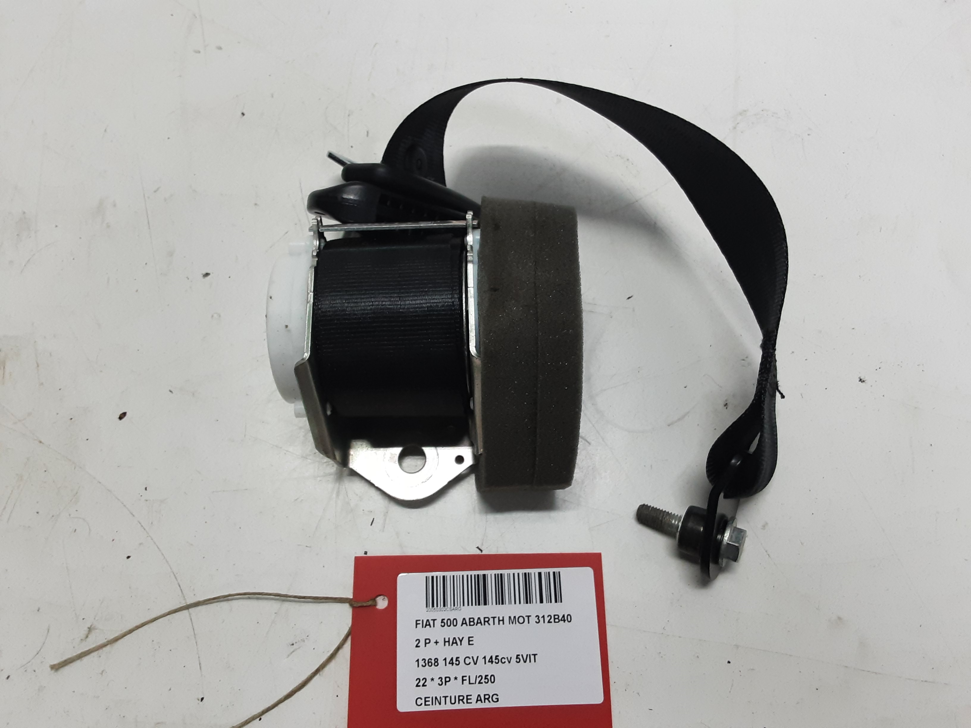 VEILIGHEIDSGORDEL ACHTER LINKS Fiat 500 7/15+