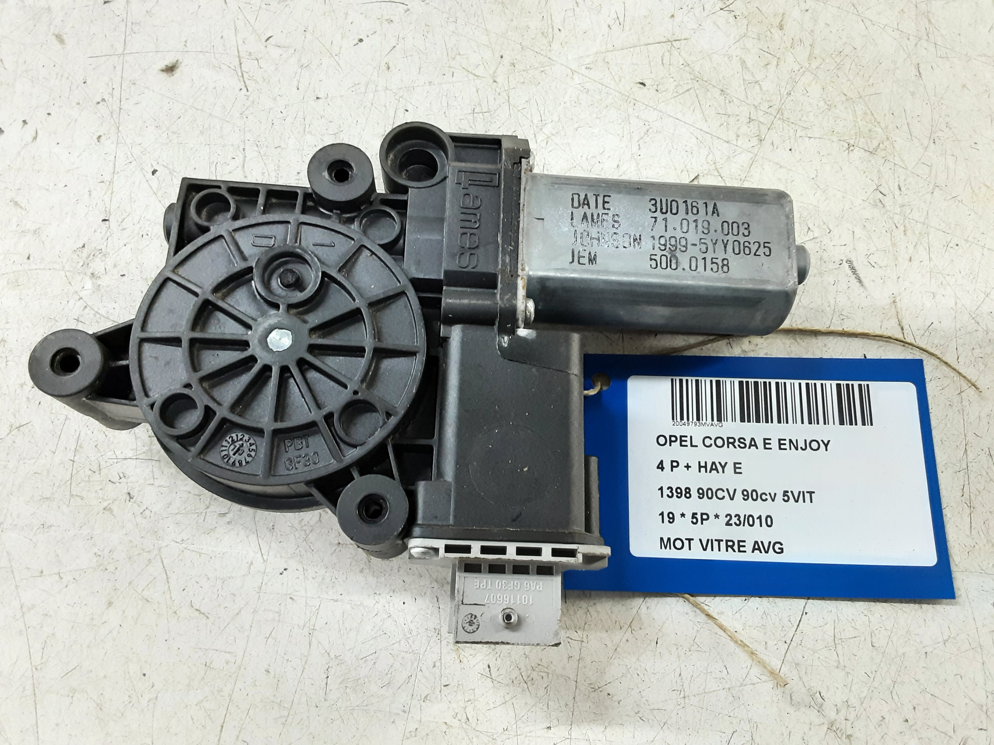 MOTOR RUITMECHANISME VOOR LINKS Opel CORSA E 10/14-  19