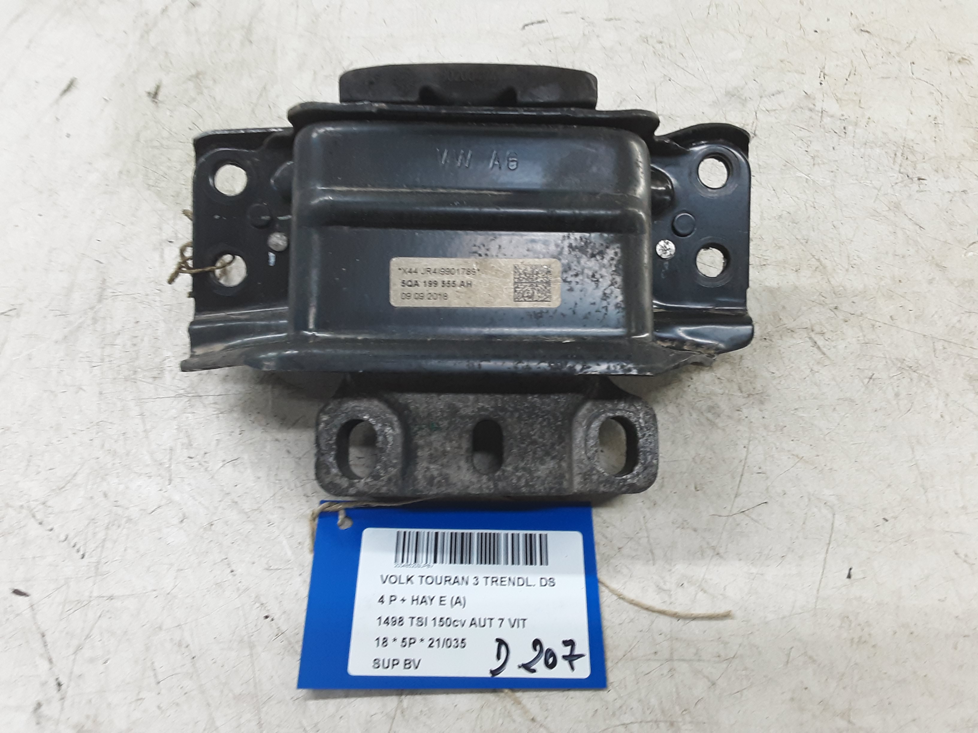 VERSNELLINGSBAKSTEUN Vw TOURAN 09/15+