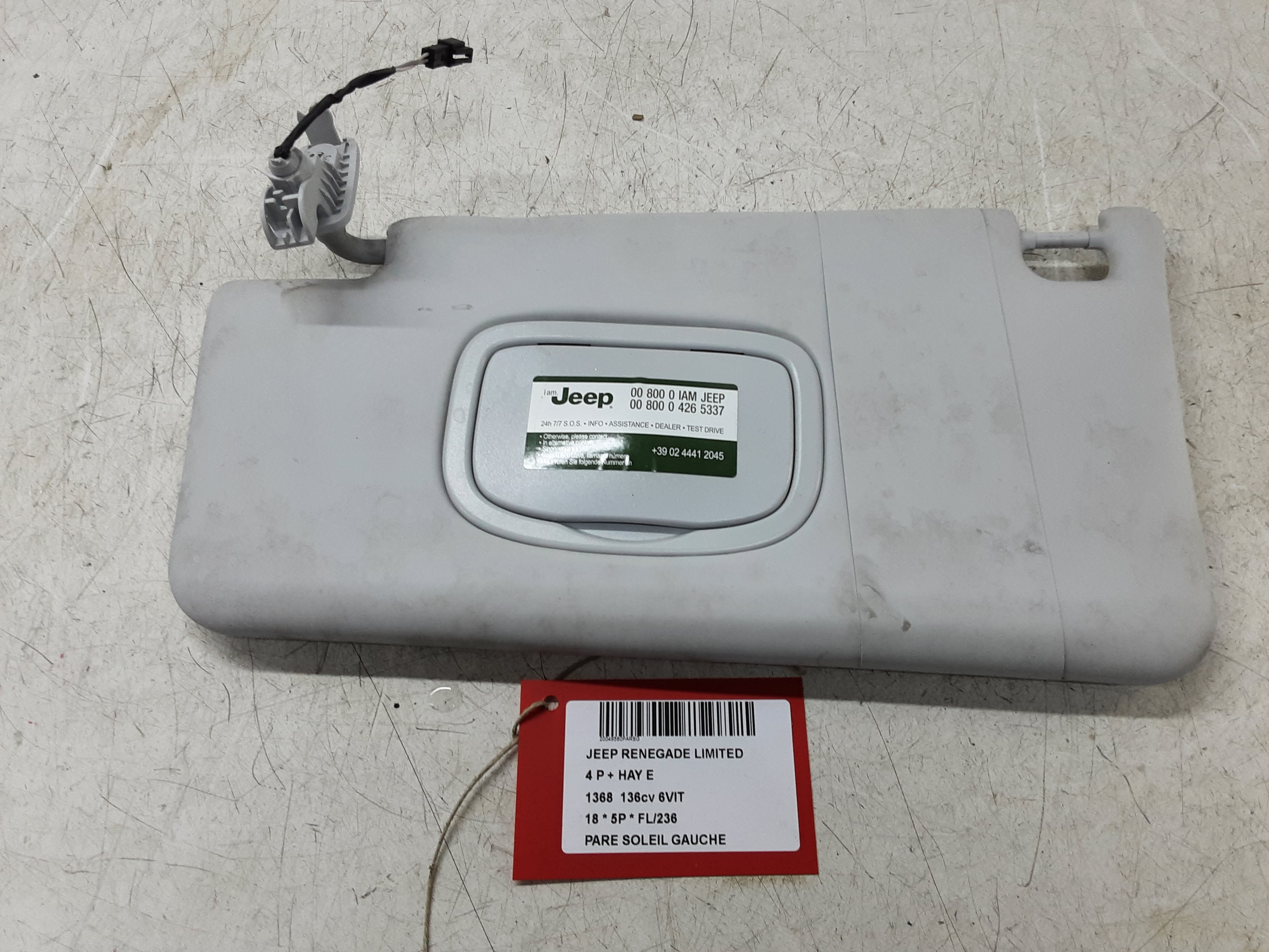 SONNENBLENDE LINKS Jeep RENEGADE (1) 7/14 - 9/2018