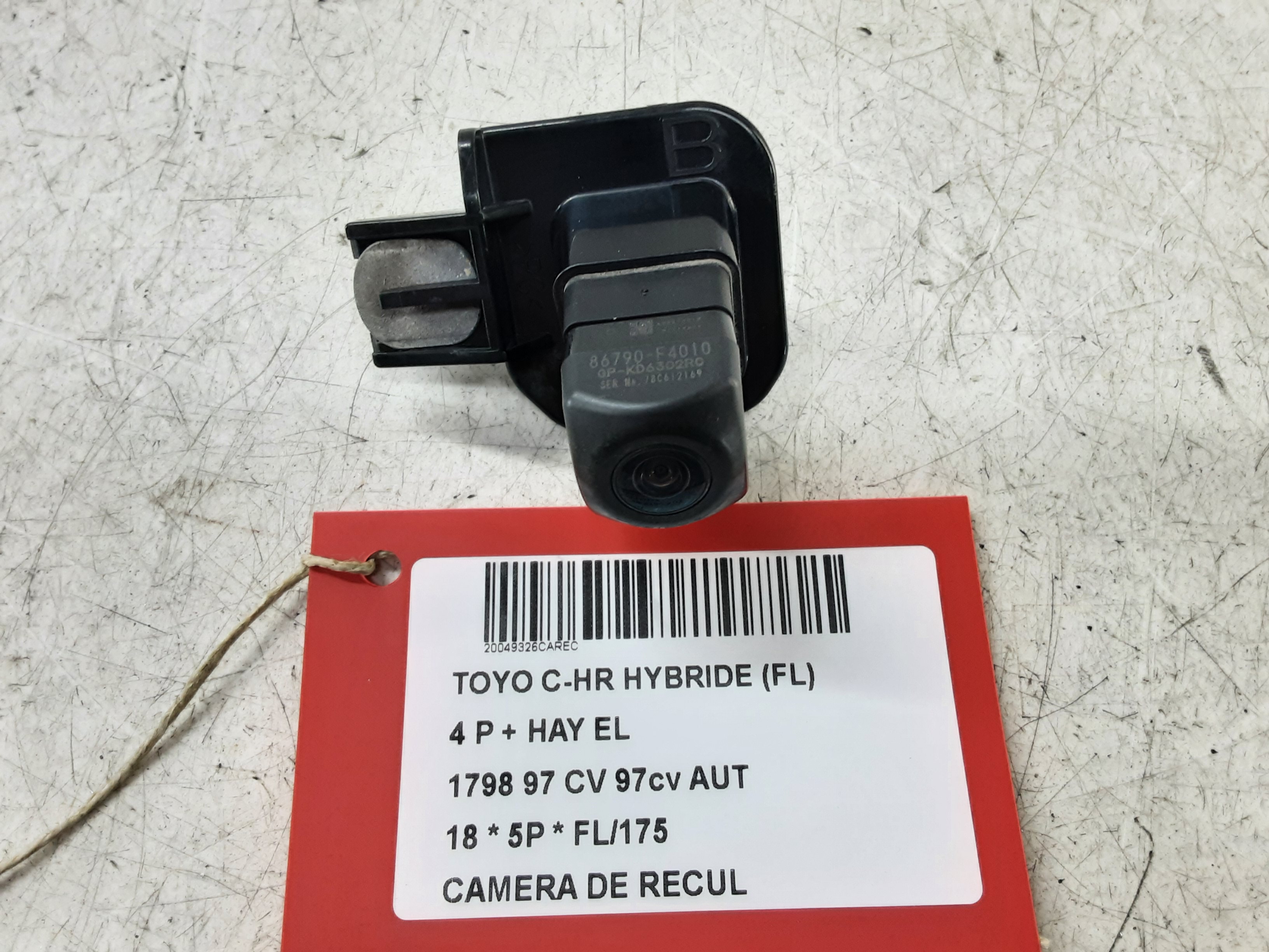 ACHTERUITKIJKCAMERA Toyota C-HR (1) 11/16-10/19