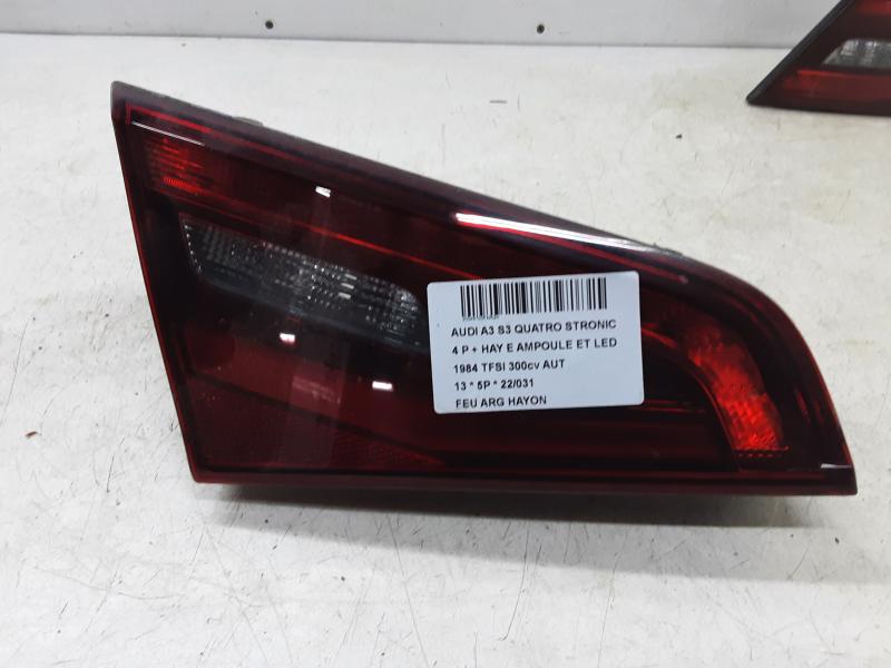 FEU ARRIERE GAUCHE DE HAYON Audi A3 3,5D 9/12 - 16