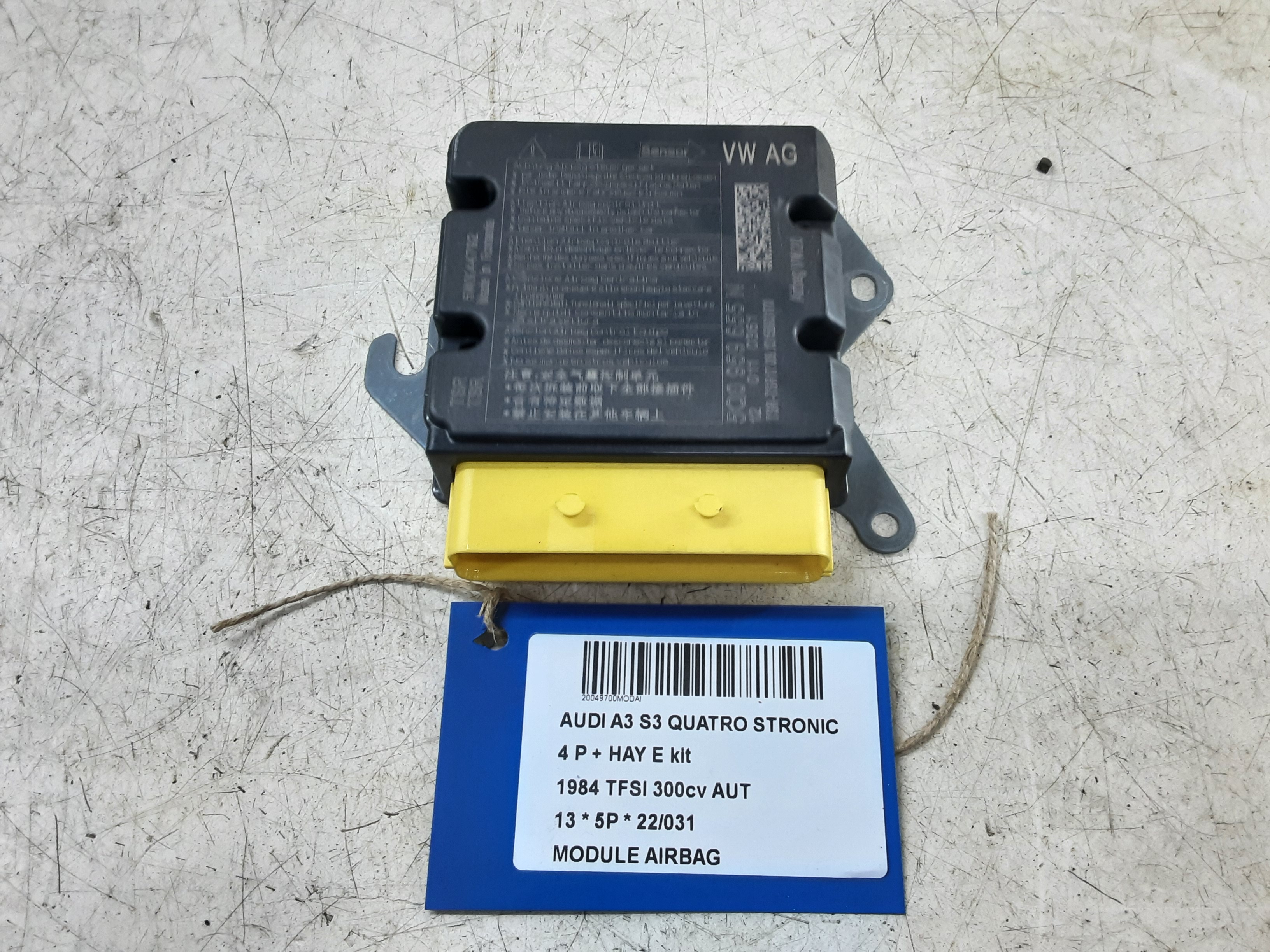 MODULE D&#039;AIRBAG Audi A3 3,5D 9/12 - 16
