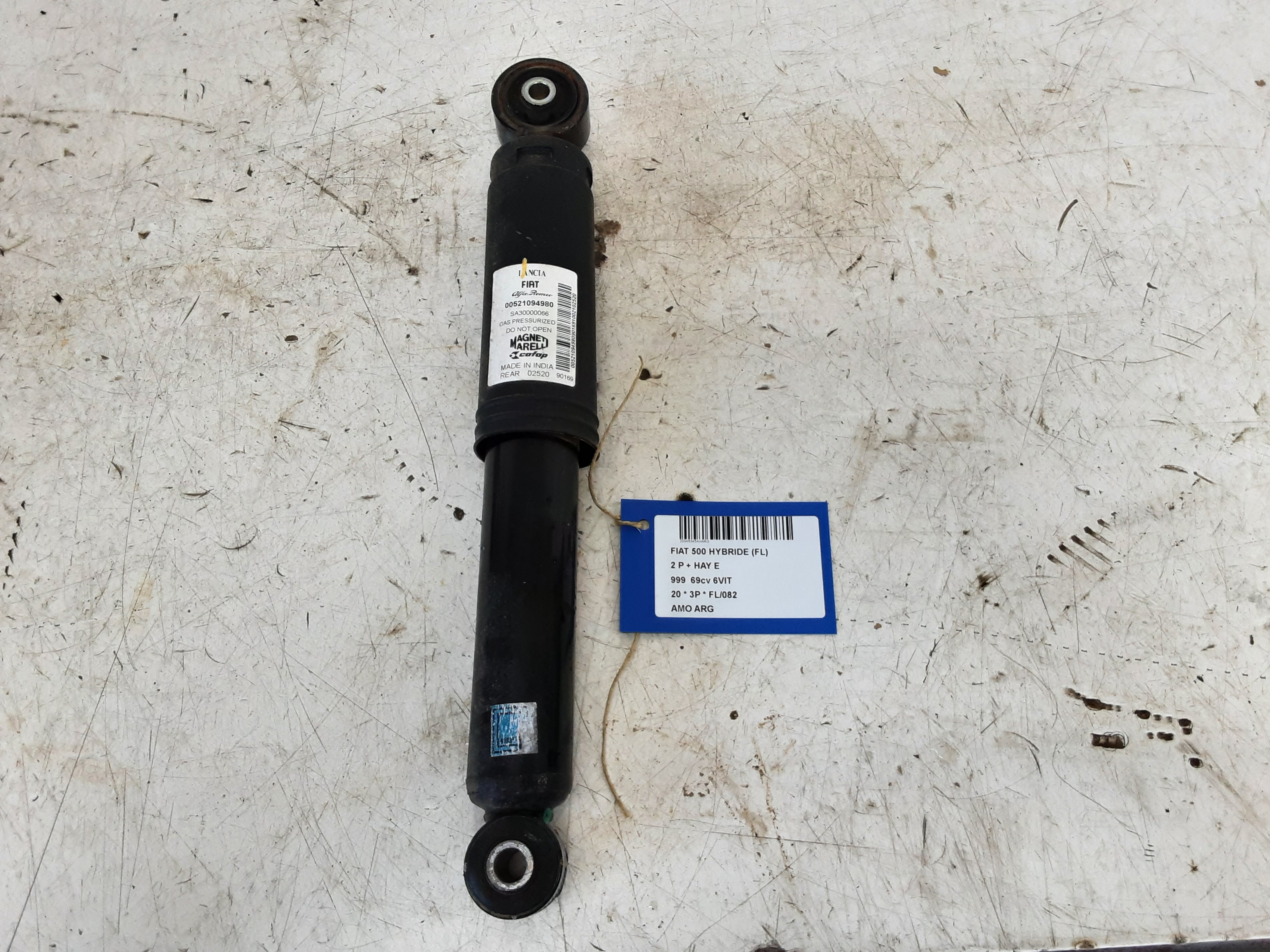 SCHOKBREKER ACHTER LINKS Fiat 500 7/15+