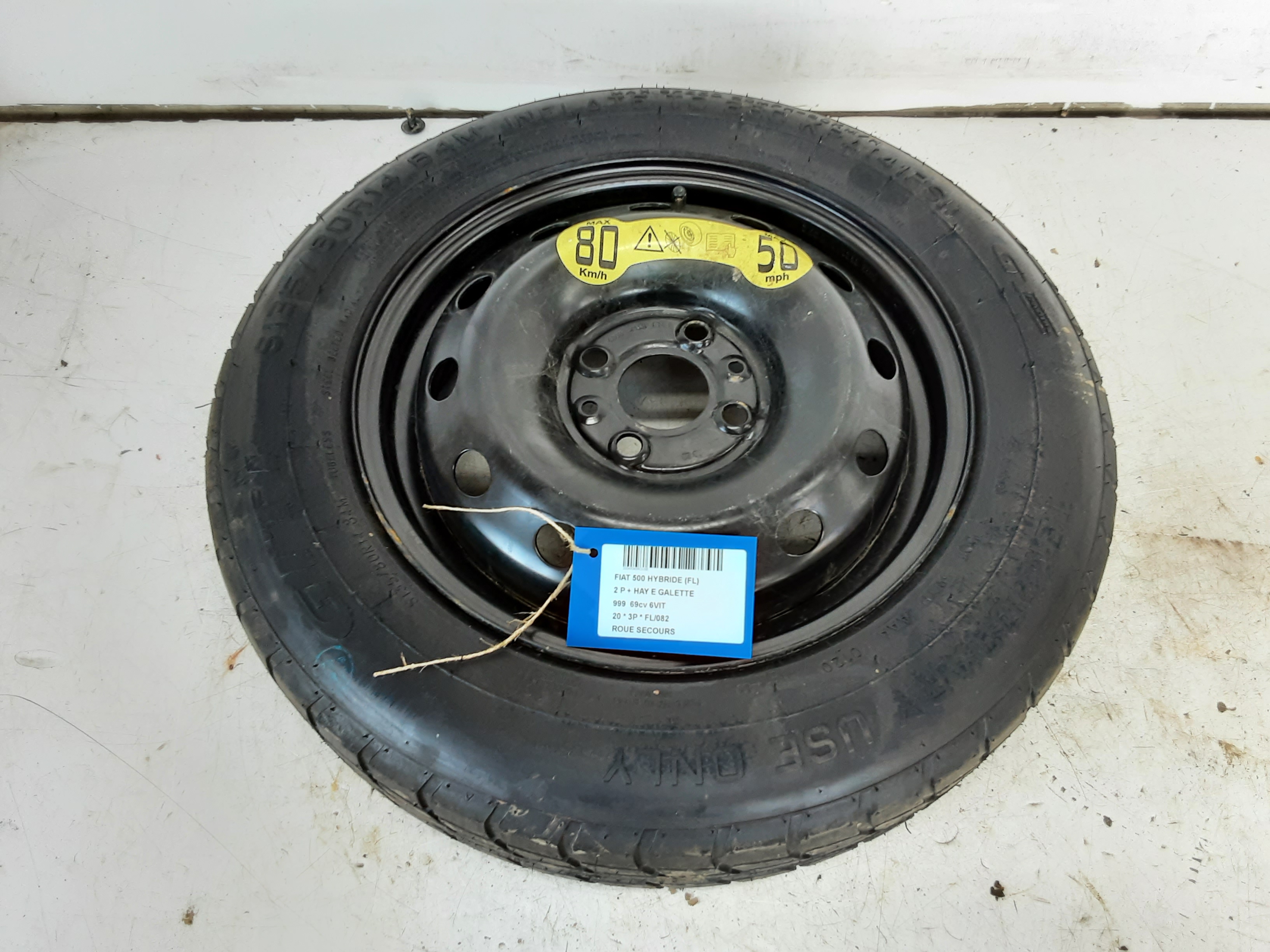 RESERVEWIEL Fiat 500 7/15+