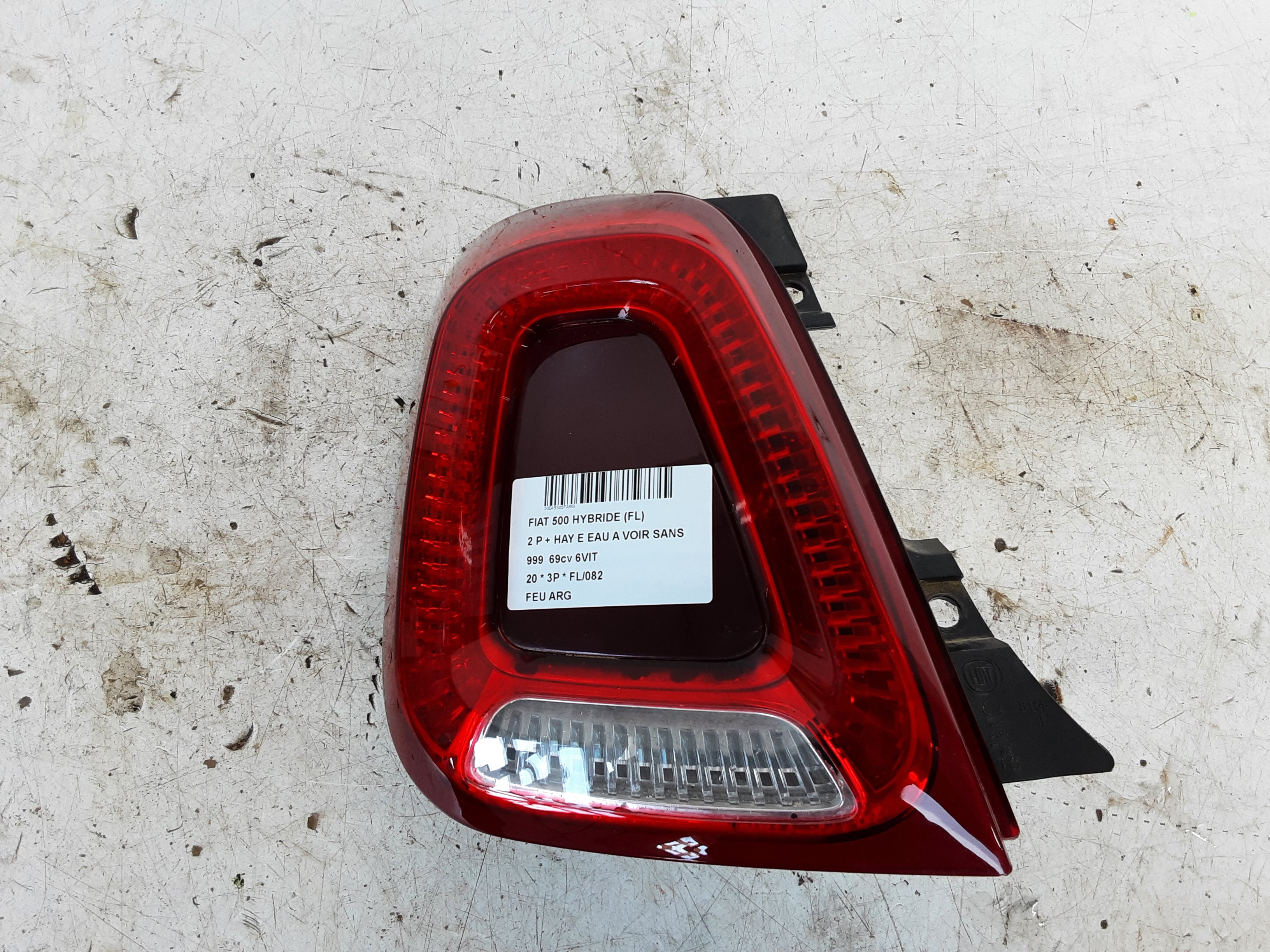FEU ARRIERE GAUCHE Fiat 500 7/15+