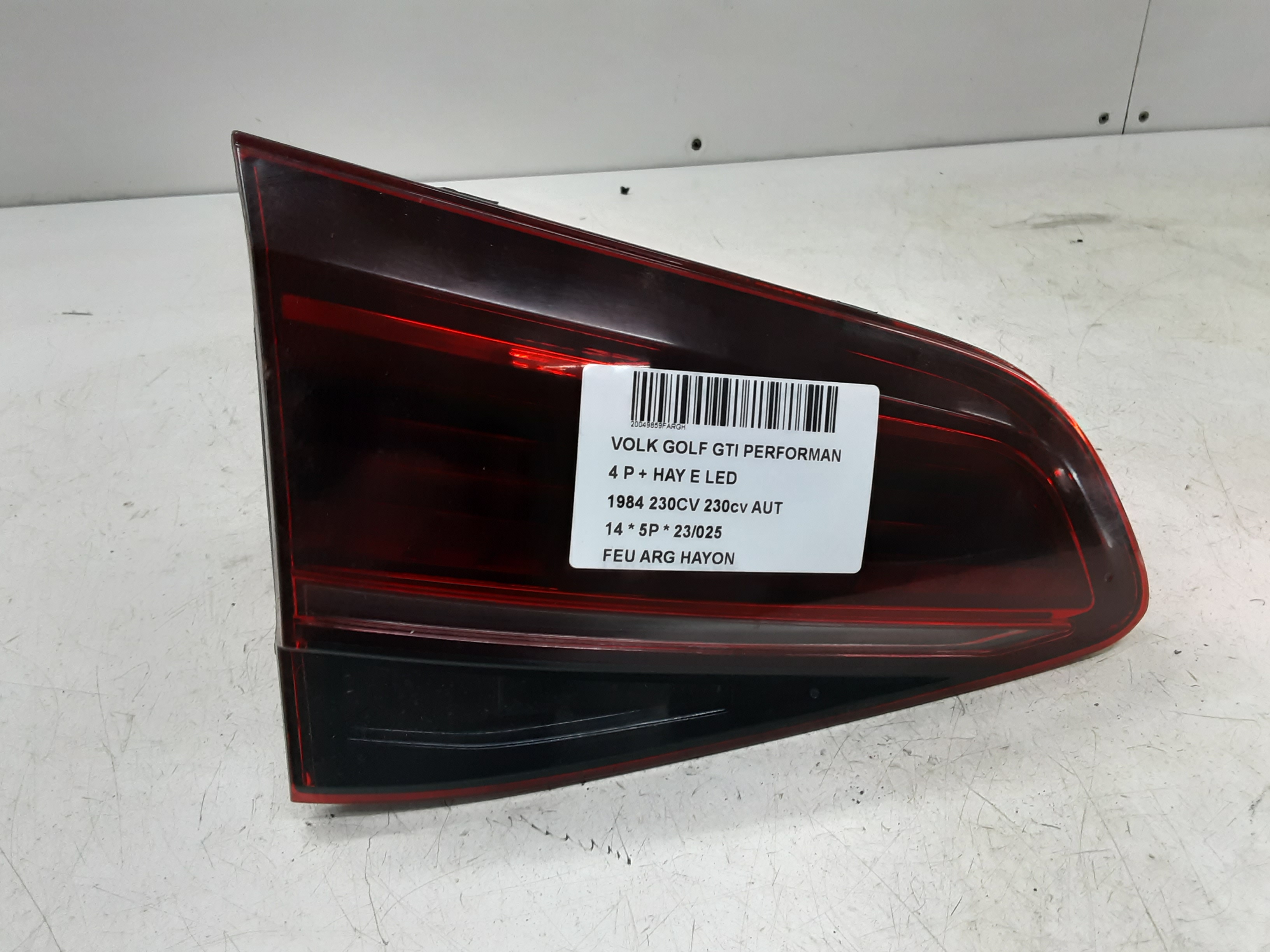 LICHT ACHTERKLEP LINKS Vw Golf
