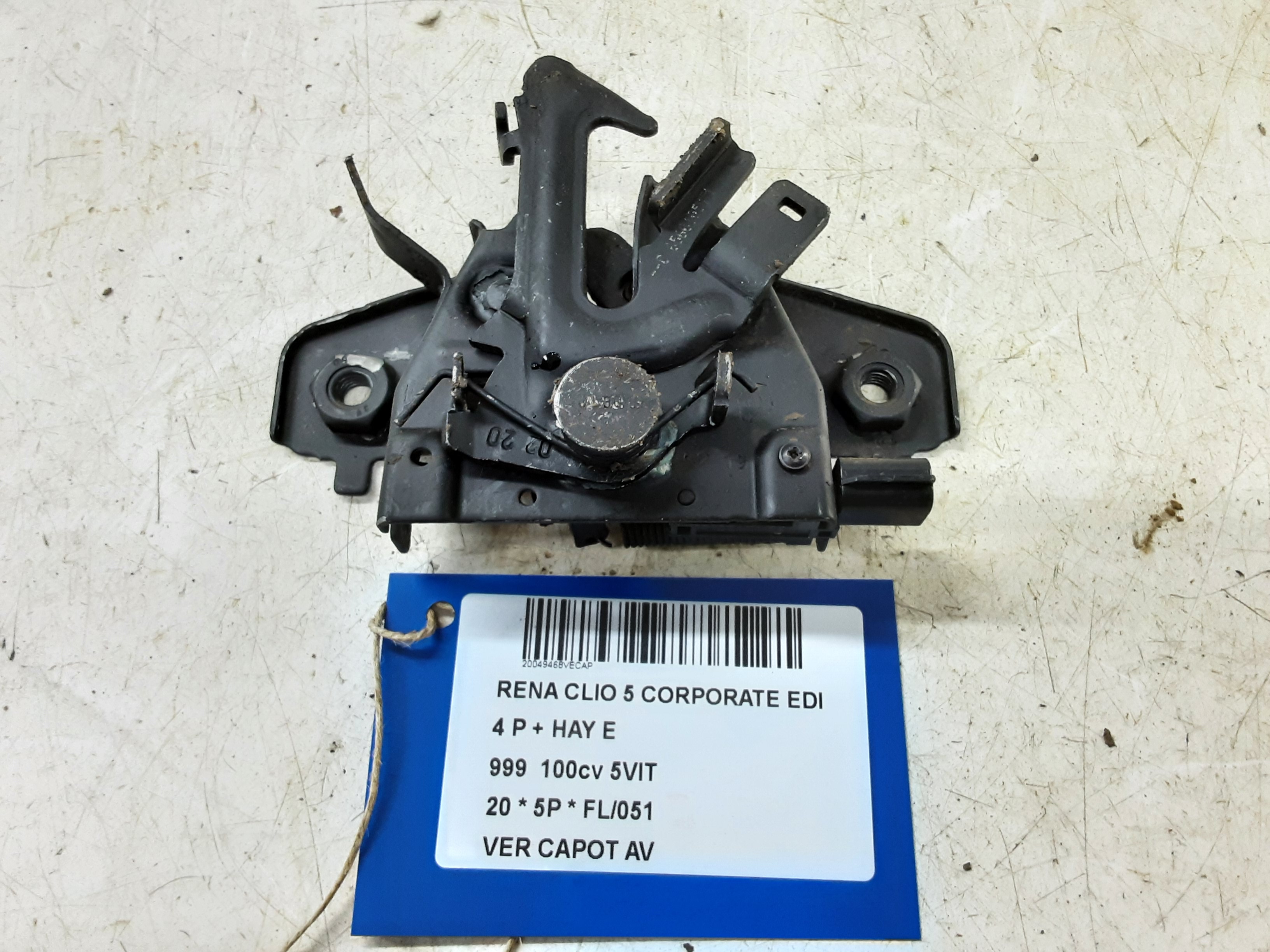 DRUKVEER MOTORKAP Renault CLIO V 06/19+