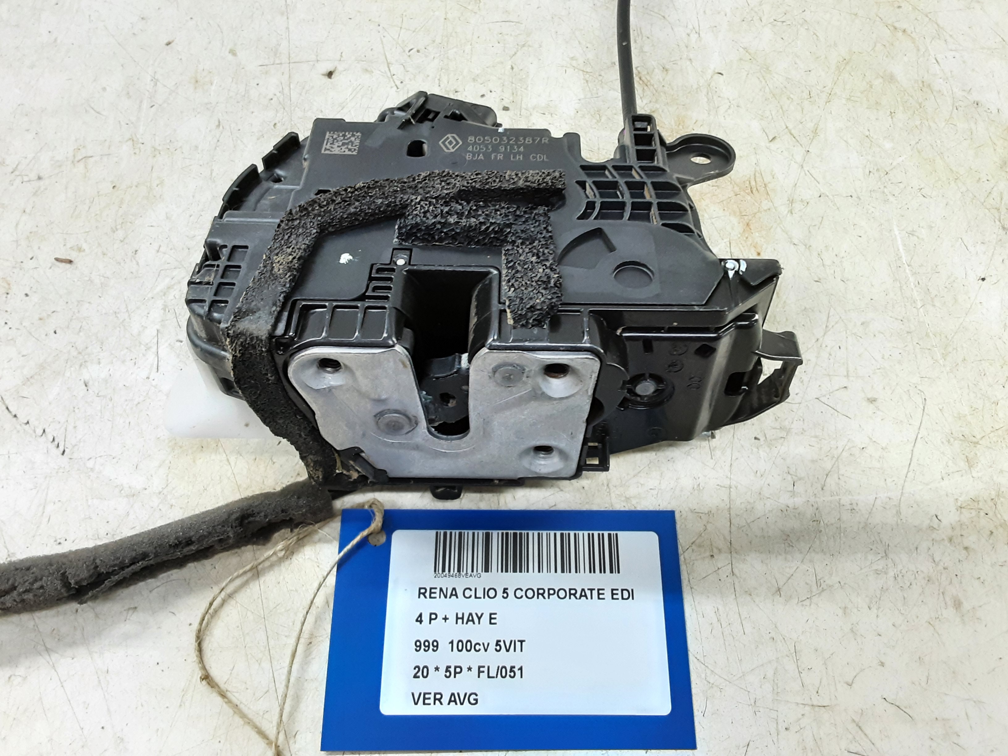 VERGRENDELING VOOR LINKS Renault CLIO V 06/19+