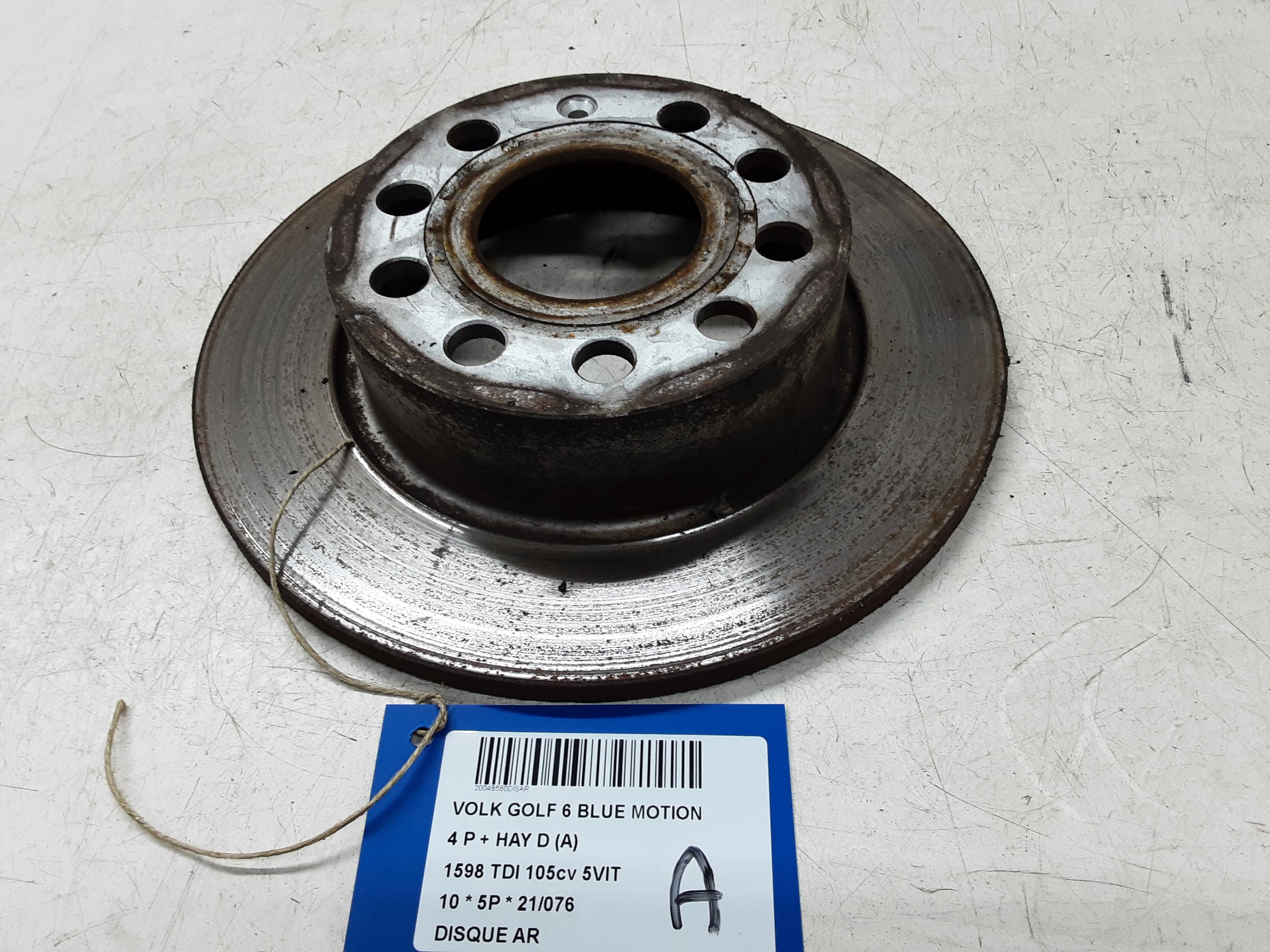 DISQUE ARRIERE Vw GOLF VI 11/08 - 13