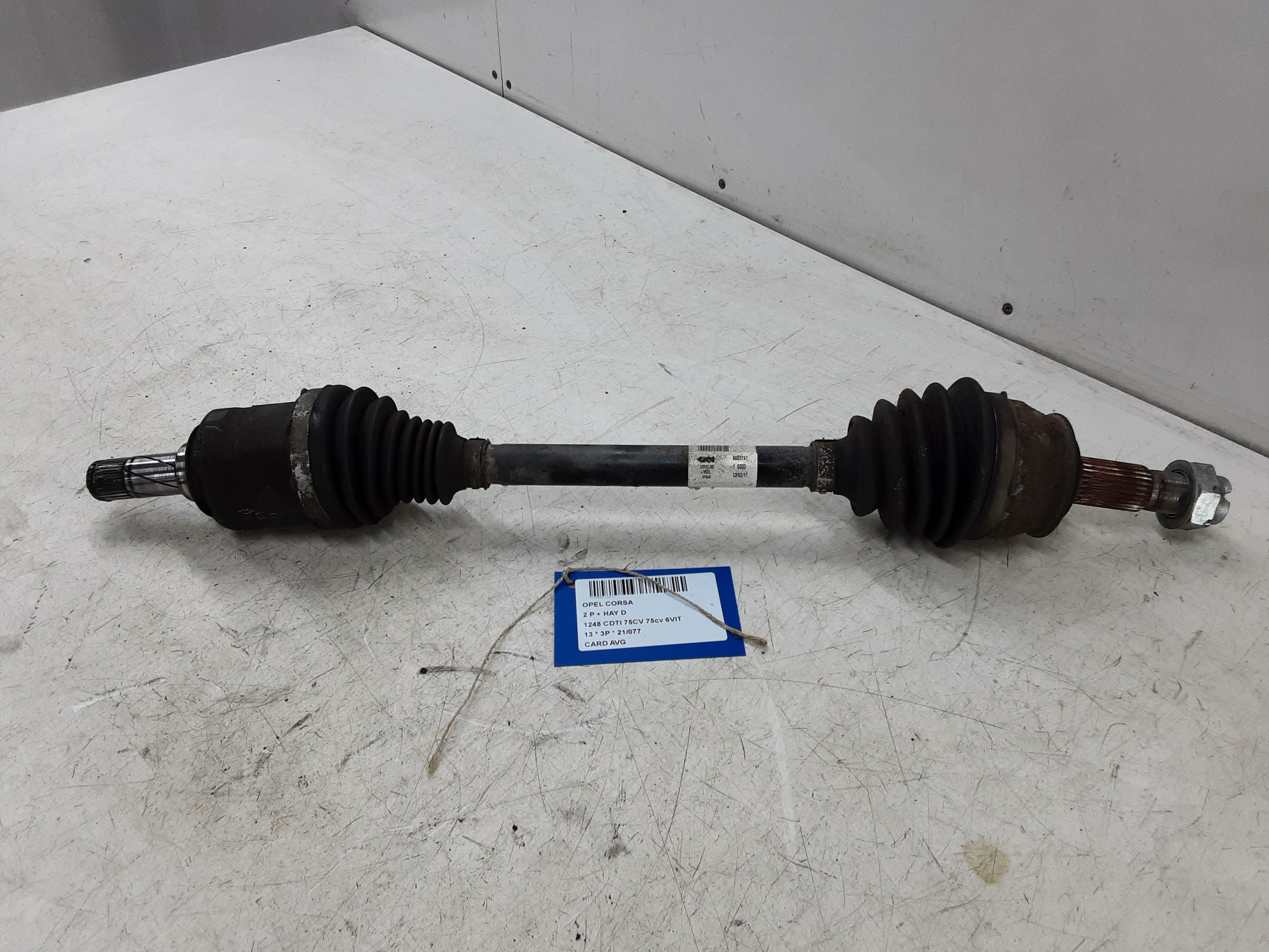 AANDRIJFAS VOOR LINKS Opel CORSA D 01/11 - 15