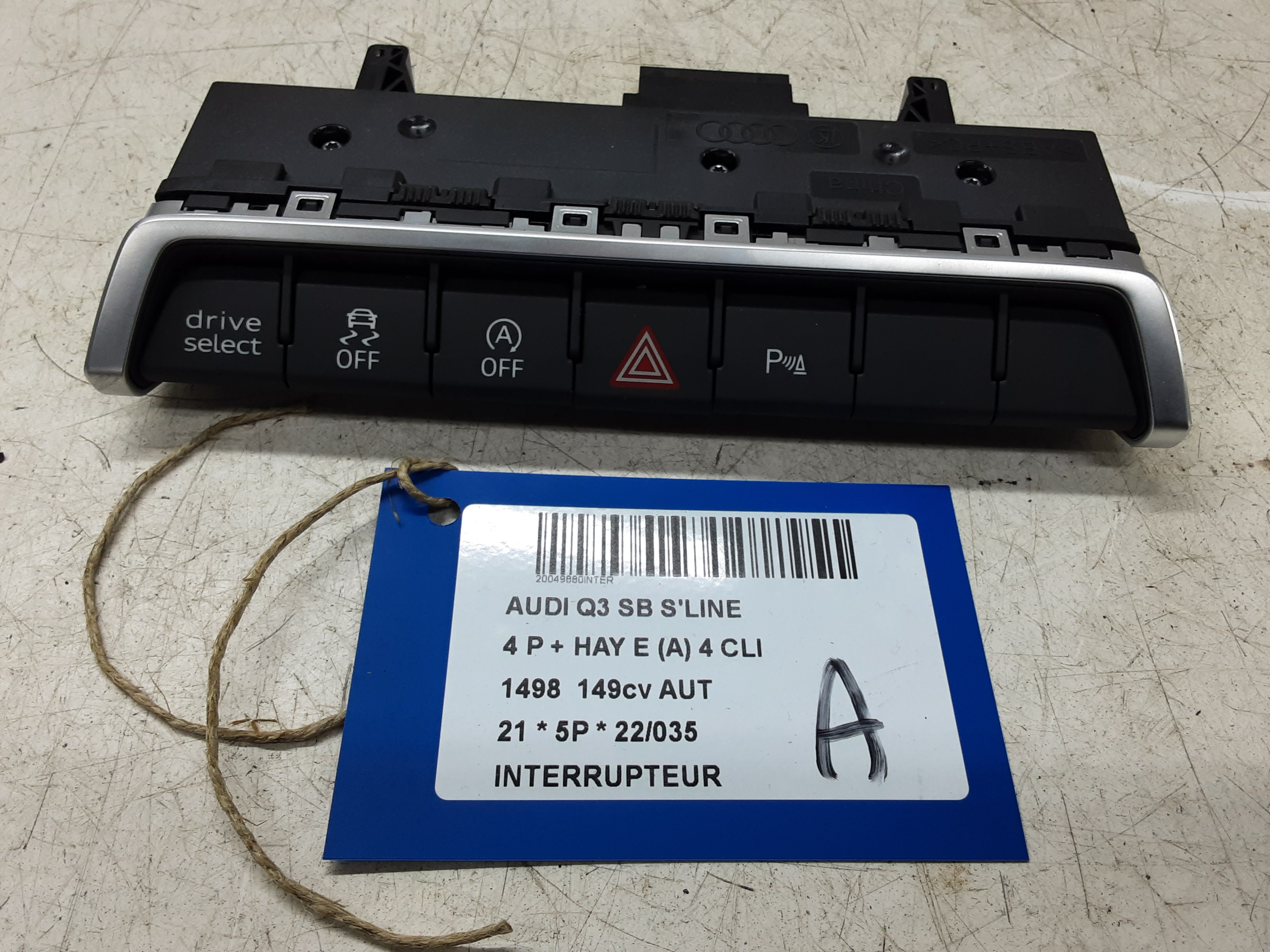 SCHAKELAAR Audi Q3 11/18+