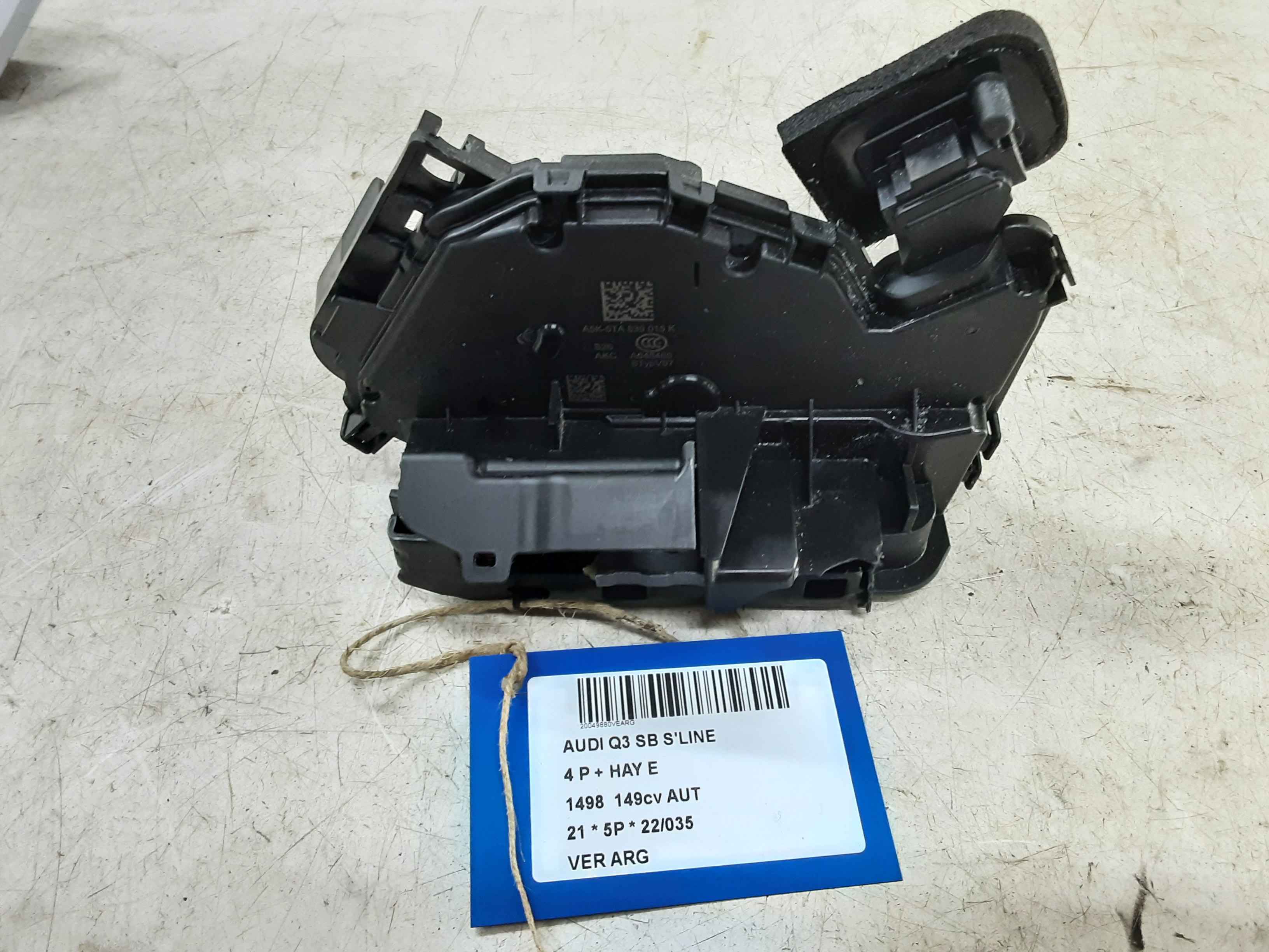 VERGRENDELING ACHTER LINKS Audi Q3 11/18+