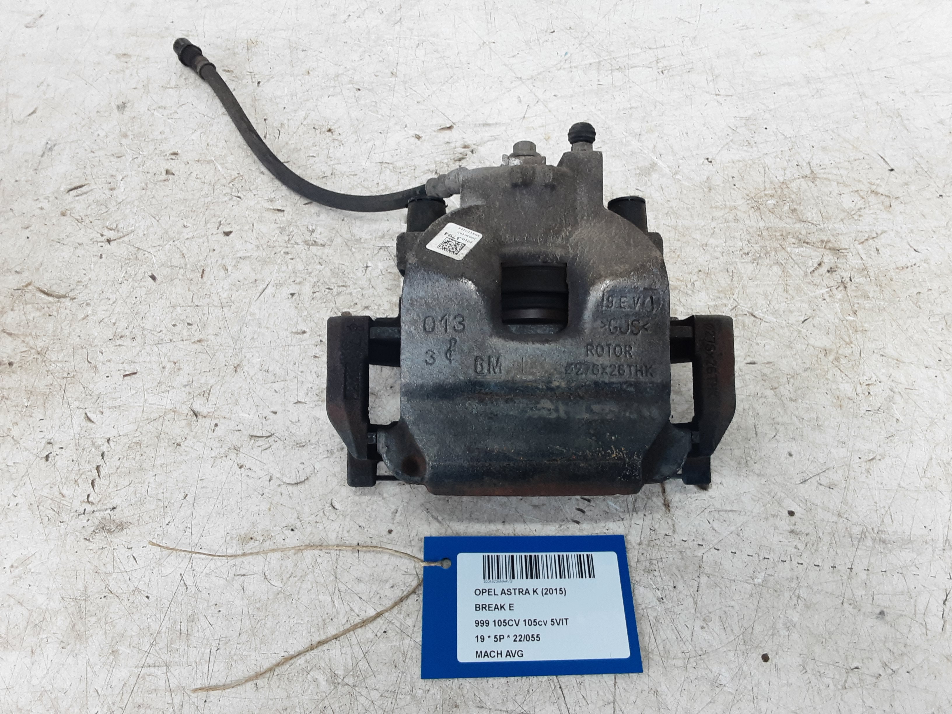 REMKLAUW VOOR LINKS Opel ASTRA K 8/15 - 8/19 5P/D