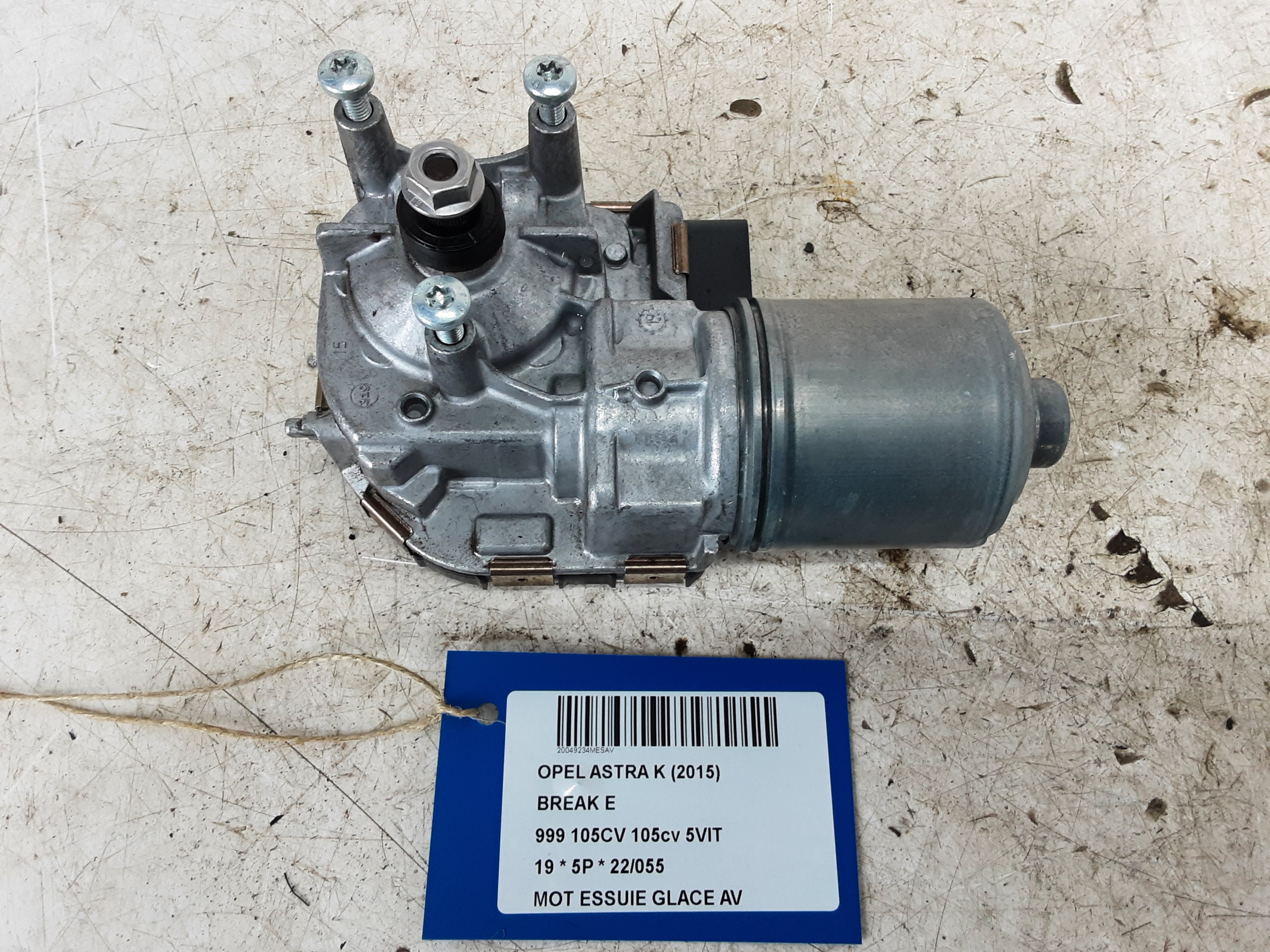 MOTOR RUITENWISSERS VOOR Opel ASTRA K 8/15 - 8/19 5P/D