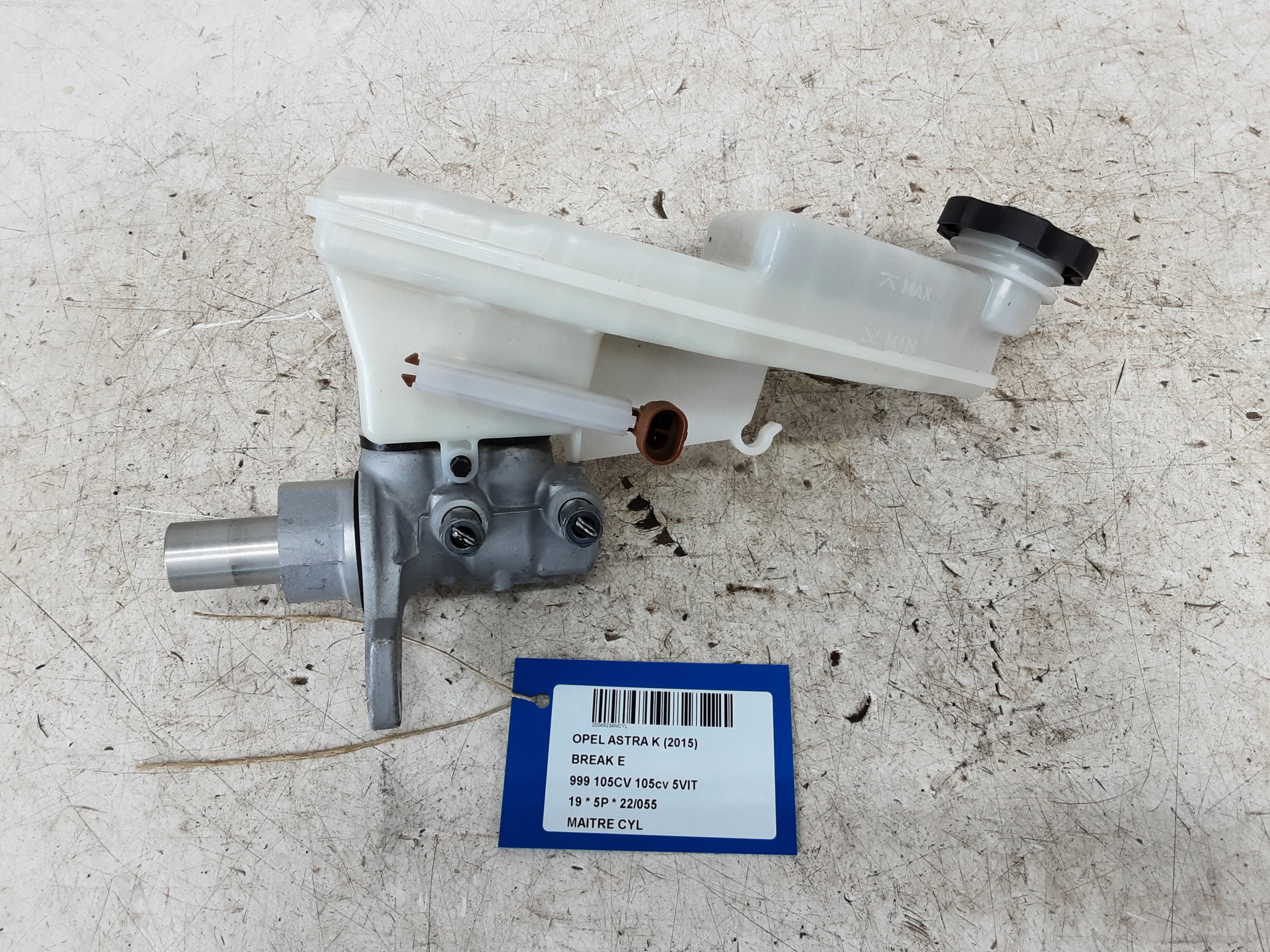 HOOFDREMCILINDER Opel ASTRA K 8/15 - 8/19 5P/D