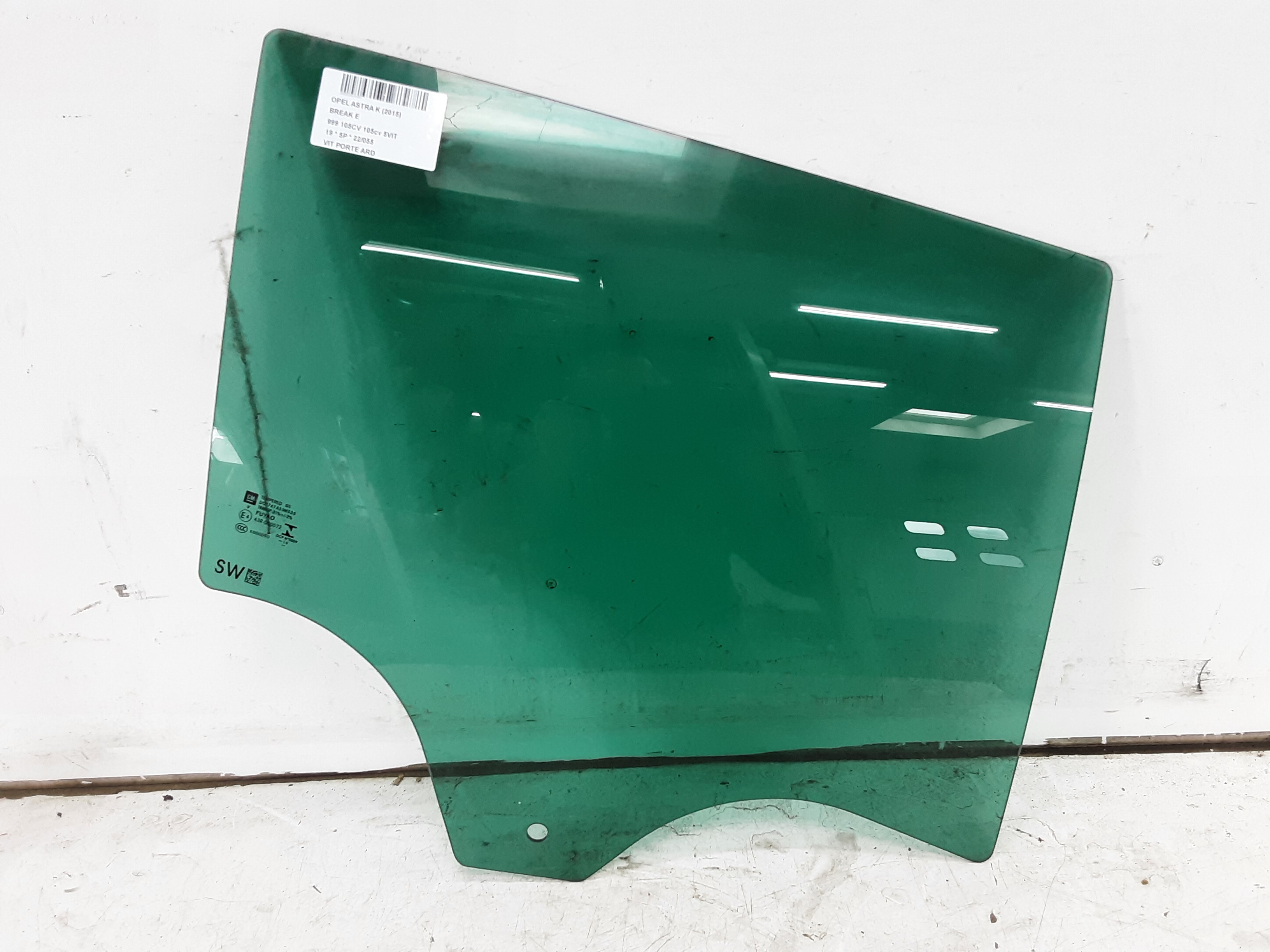 RUIT ACHTER RECHTS Opel ASTRA K 8/15 - 8/19 5P/D