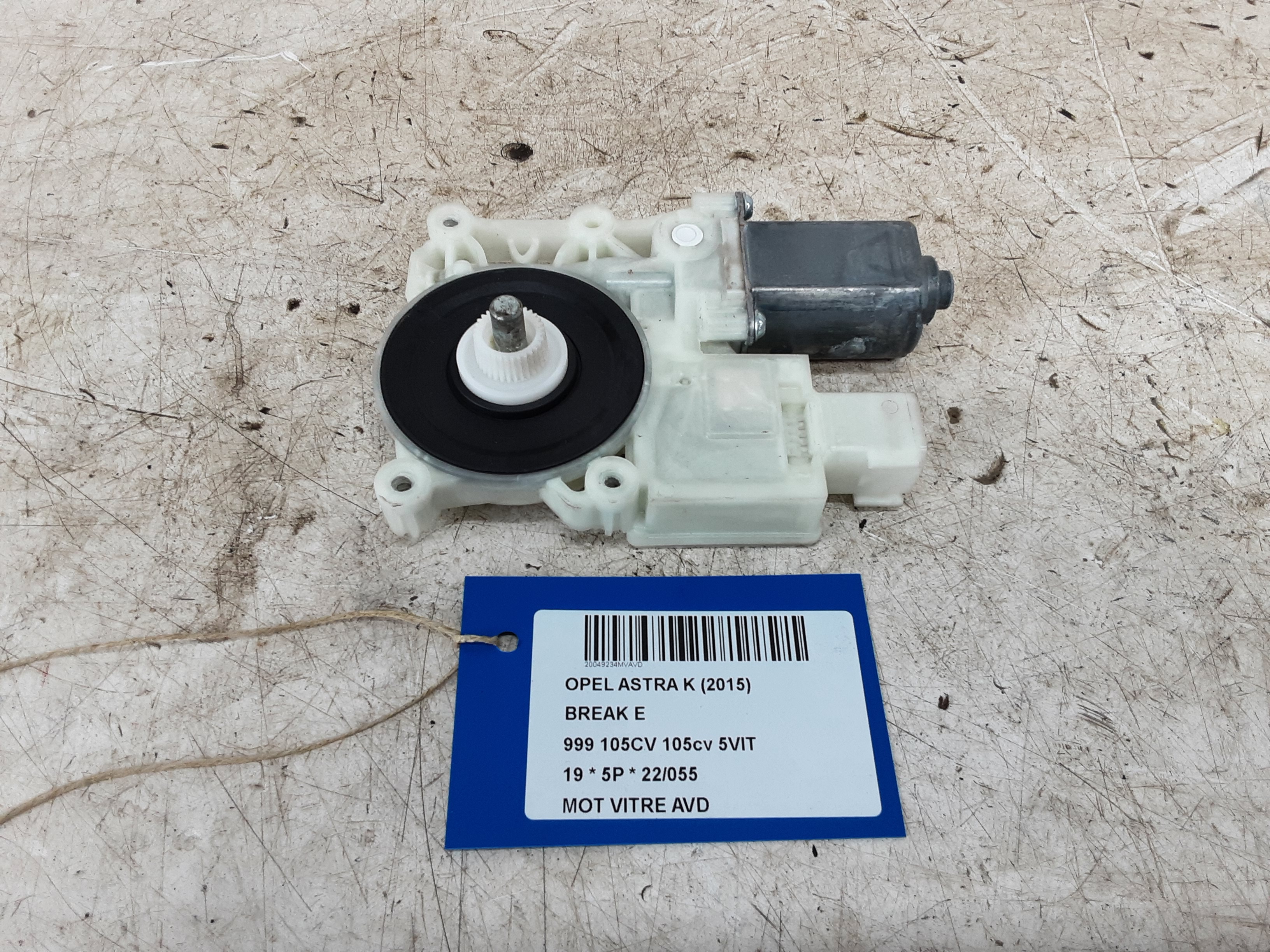 MOTOR RUITMECHANISME VOOR RECHTS Opel ASTRA K 8/15 - 8/19 5P/D