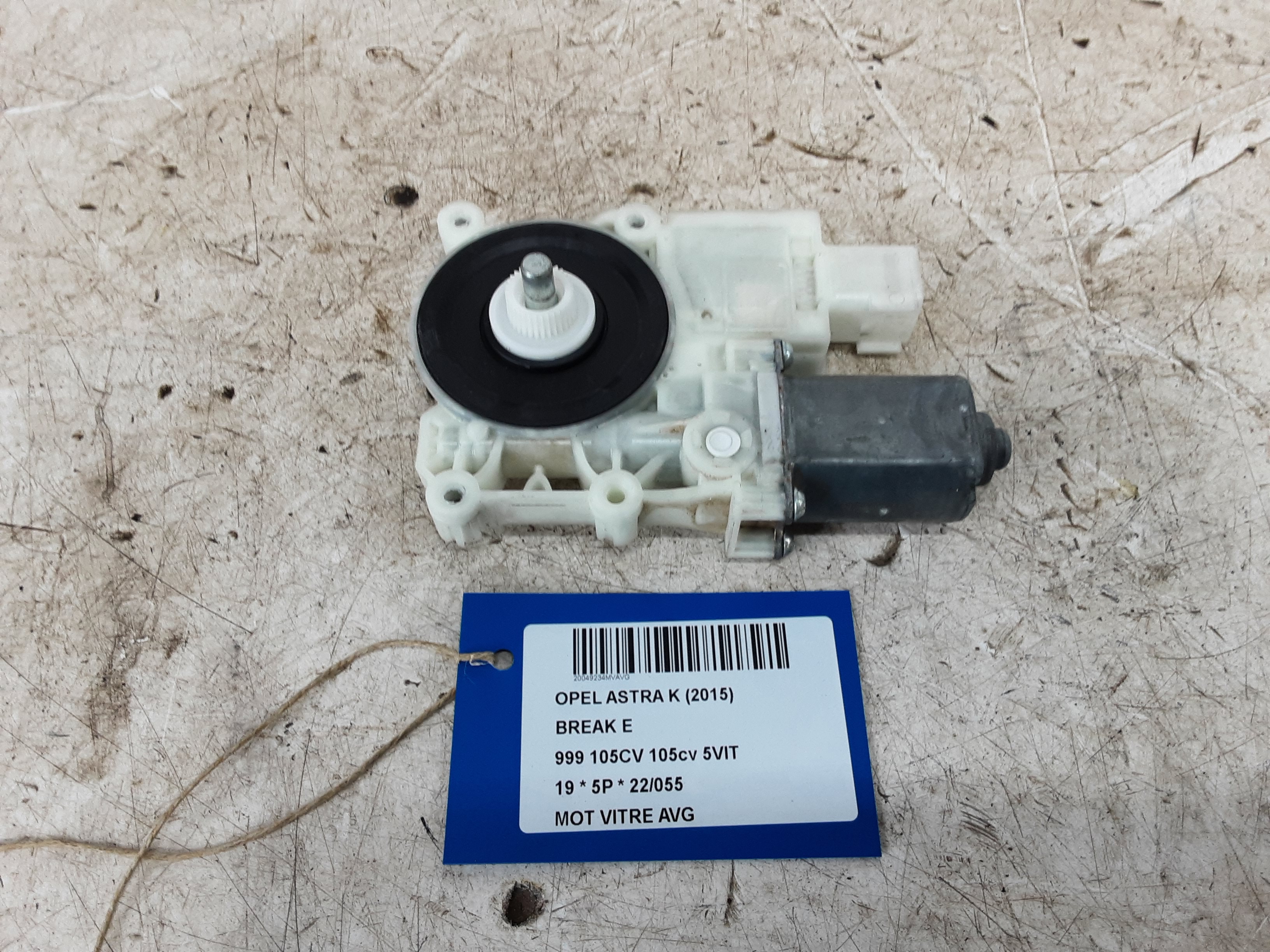 MOTOR RUITMECHANISME VOOR LINKS Opel ASTRA K 8/15 - 8/19 5P/D