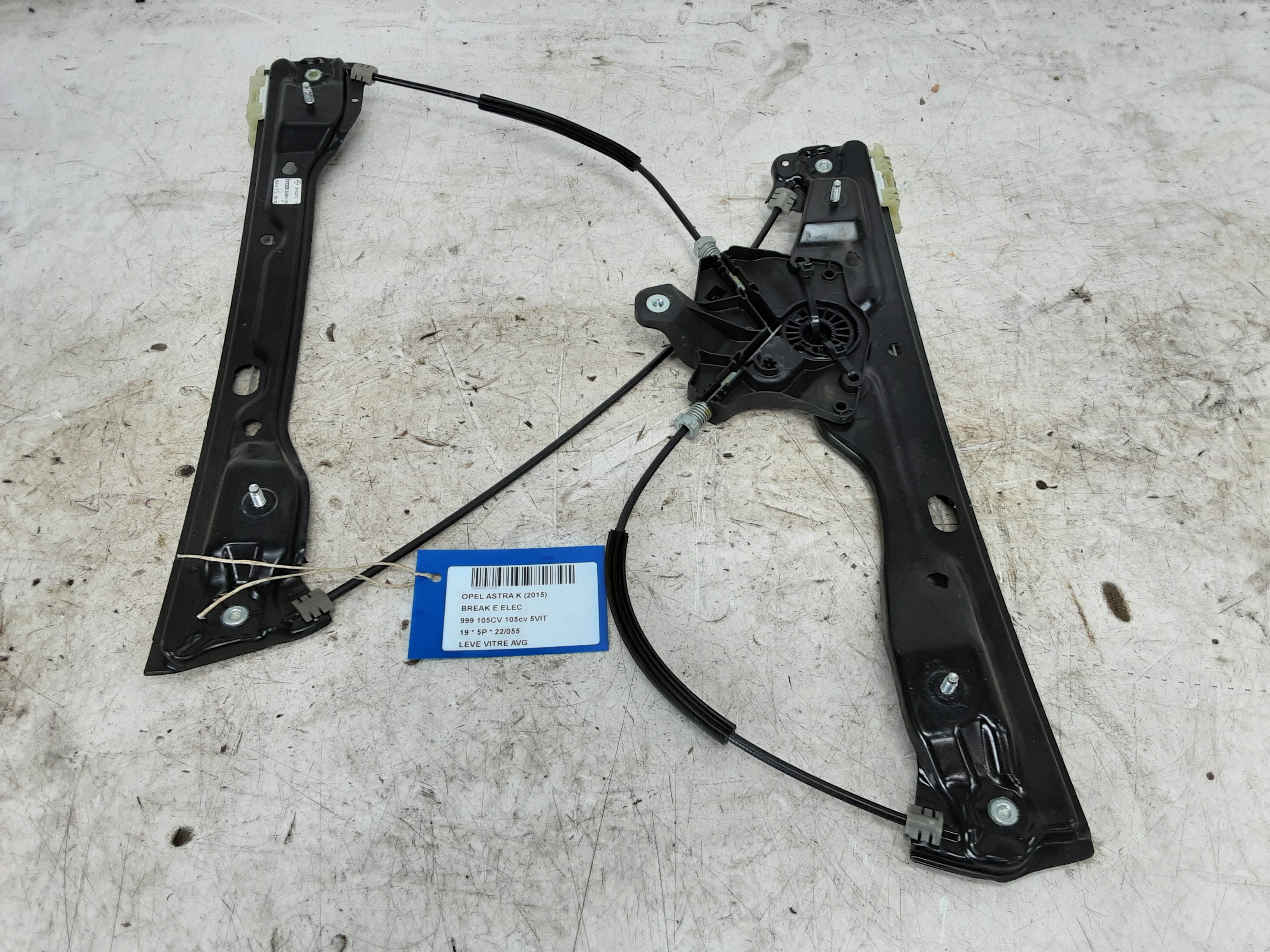 RUITMECHANISME VOOR LINKS Opel ASTRA K 8/15 - 8/19 5P/D