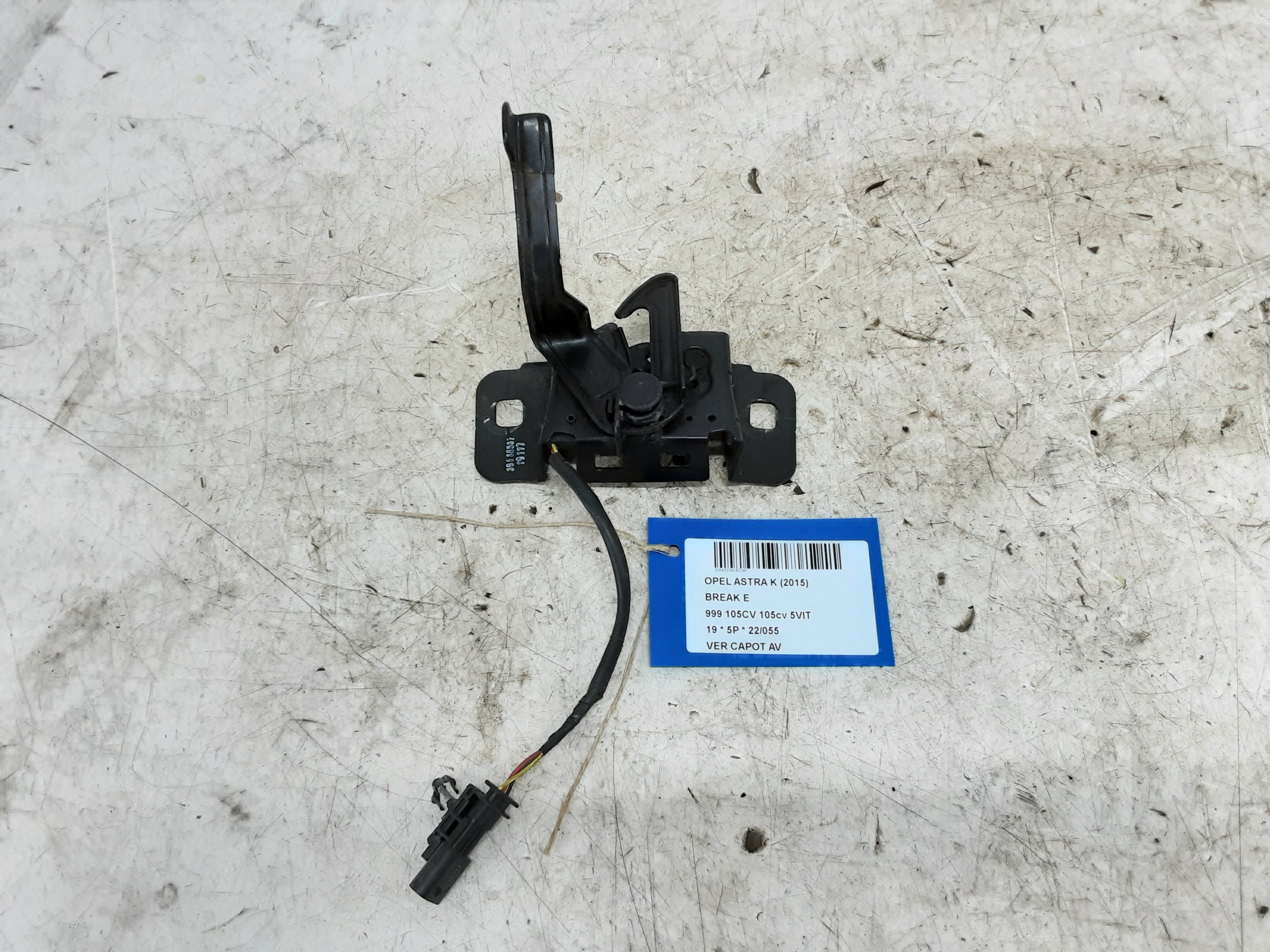 DRUKVEER MOTORKAP Opel ASTRA K 8/15 - 8/19 5P/D