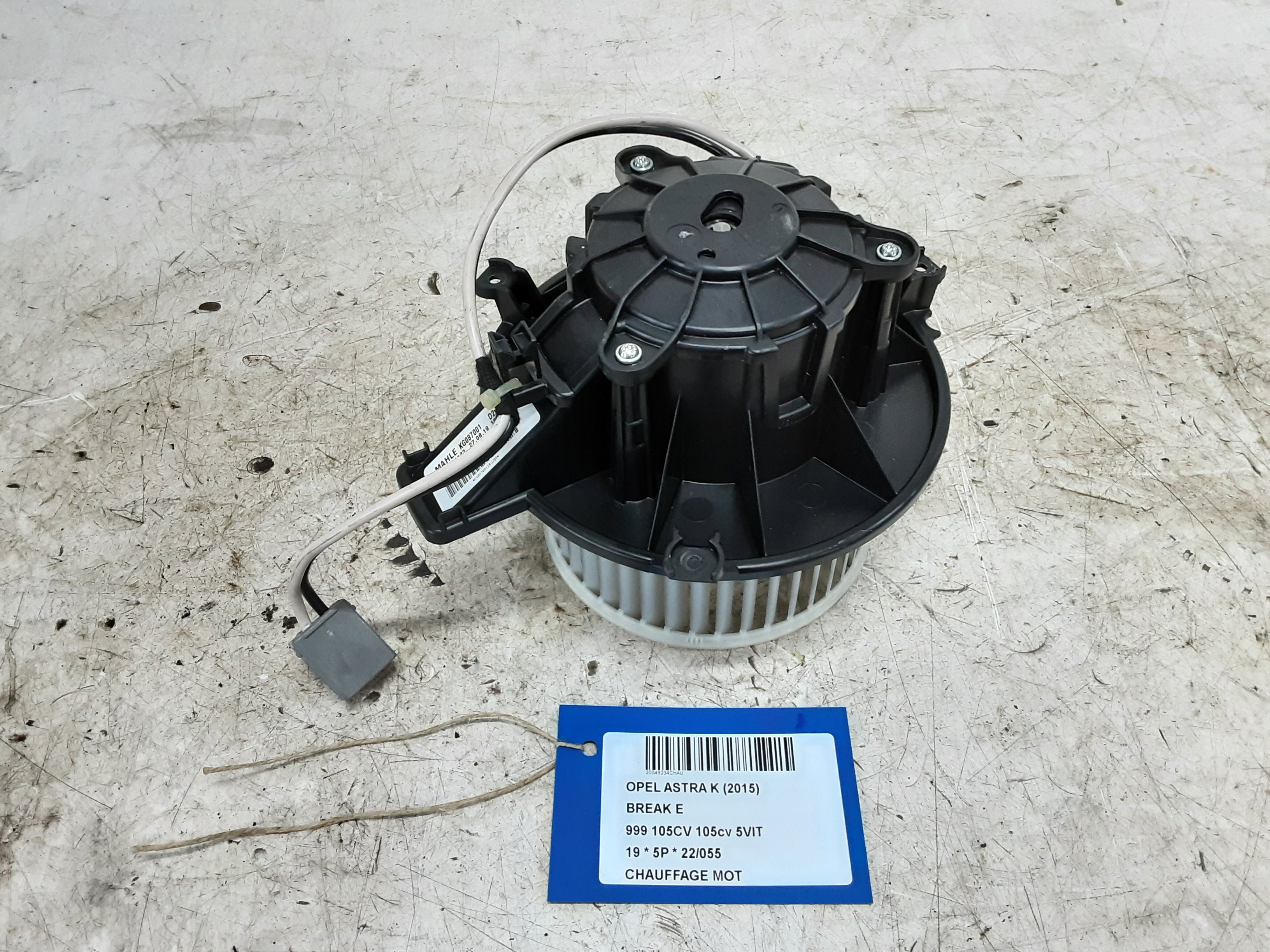 MOT VERWARMING Opel ASTRA K 8/15 - 8/19 5P/D