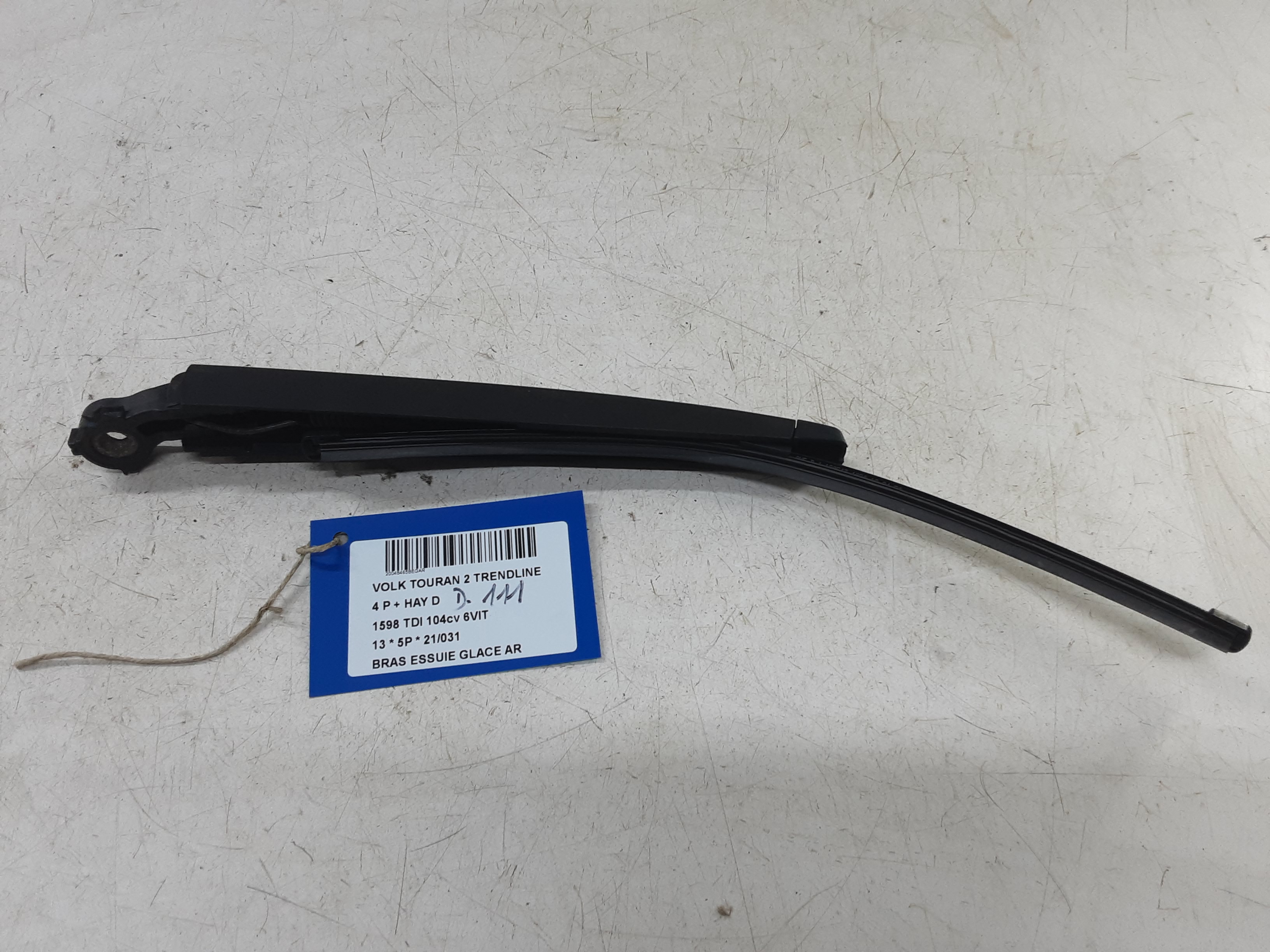 RUITENWISSERARM ACHTER Vw TOURAN 08/10 - 15