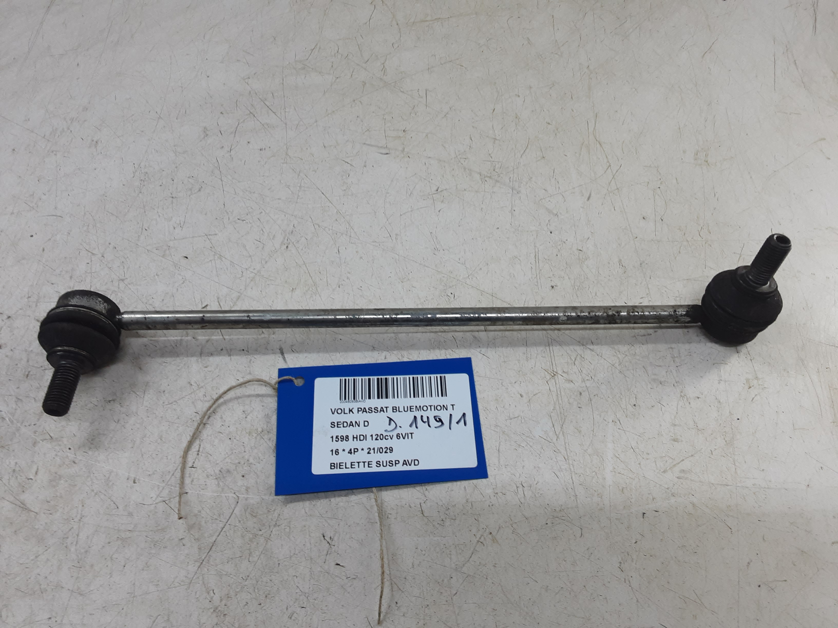 REACTIESTANG VOOR RECHTS Vw PASSAT 11/14 - 19
