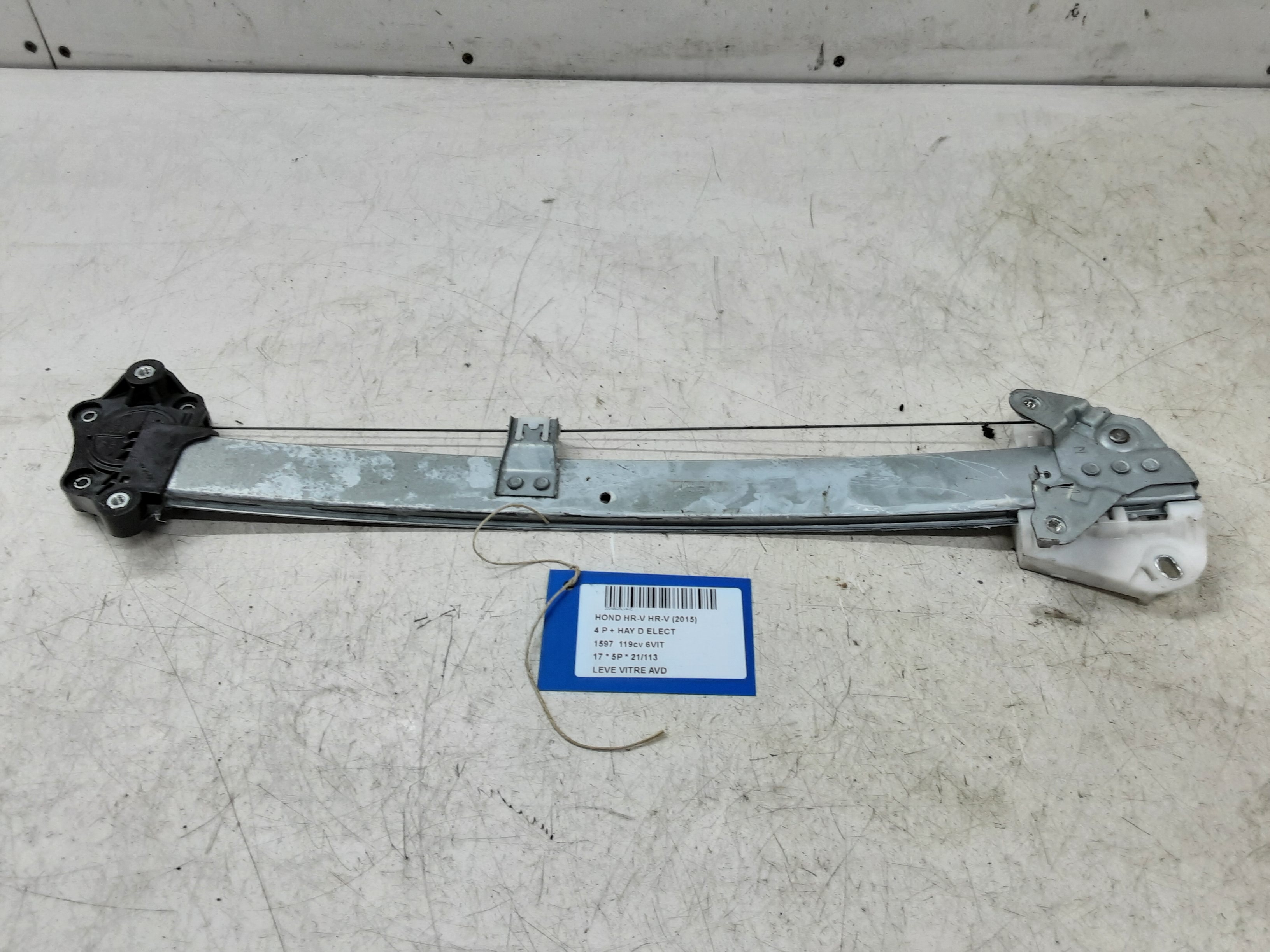 RUITMECHANISME VOOR RECHTS Honda HRV 9/15 - 10/18