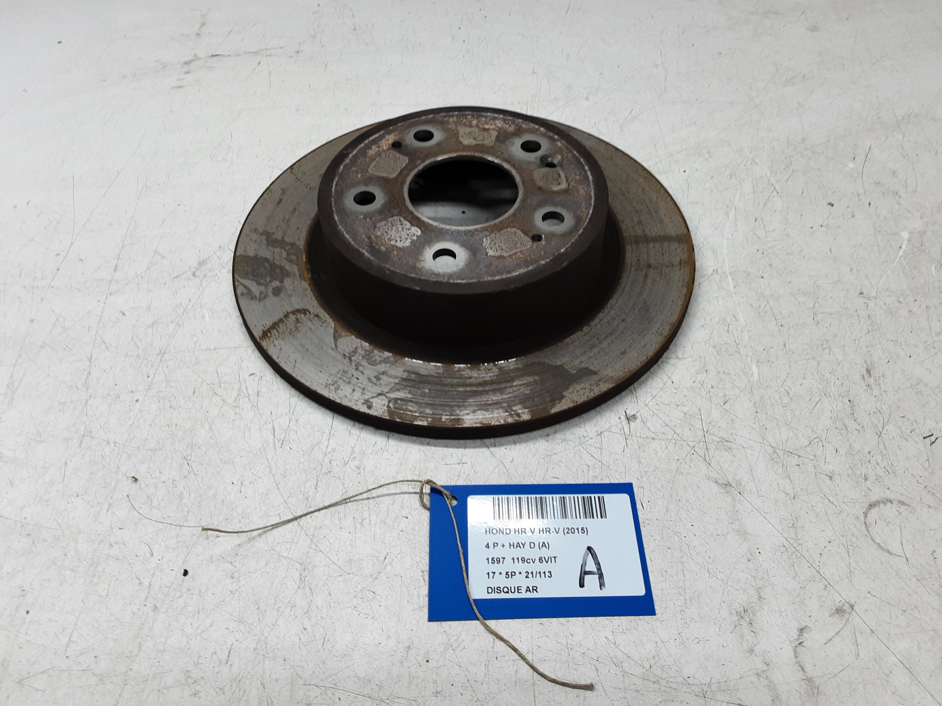 REMSCHIJF ACHTER Honda HRV 9/15 - 10/18