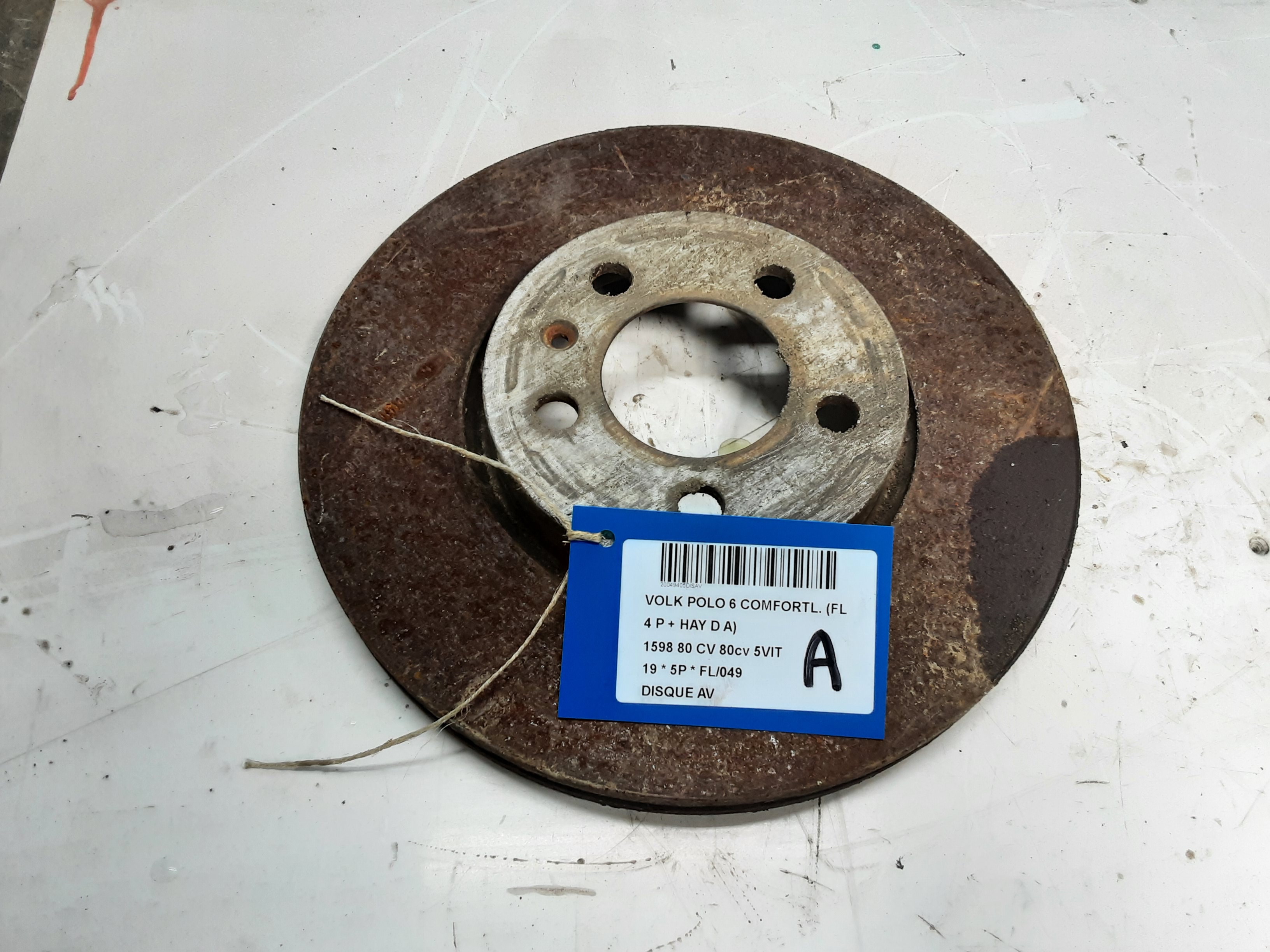 DISQUE AVANT Vw POLO (AW/BZ) 10/17 - 9/21