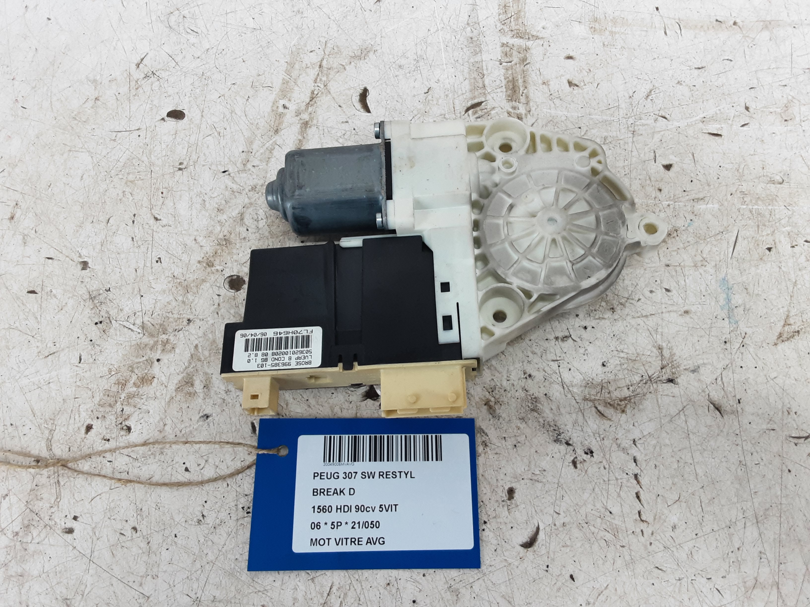 MOTOR RUITMECHANISME VOOR LINKS Peugeot 307 7/05 - 08