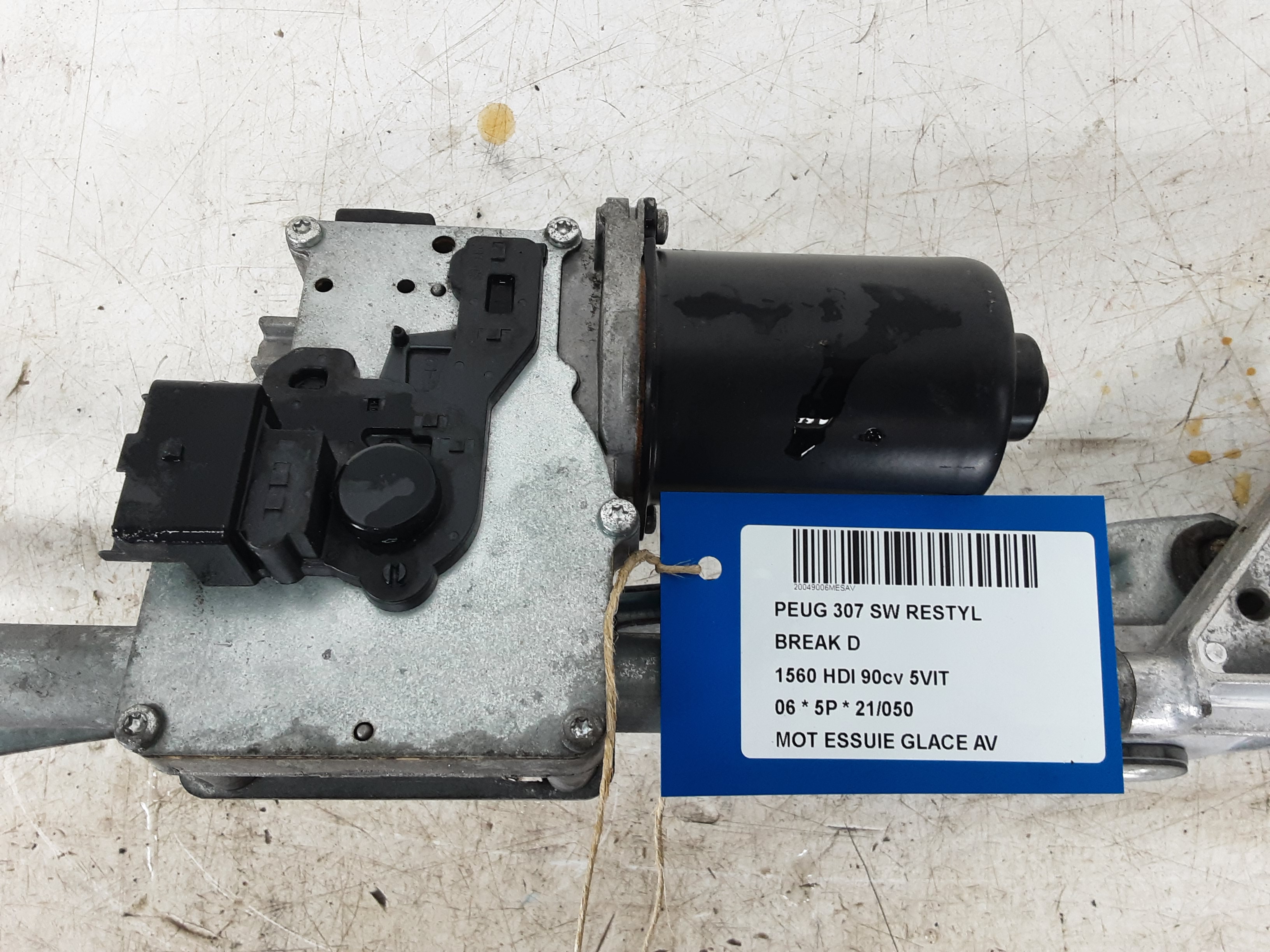 MOTOR RUITENWISSERS VOOR Peugeot 307 7/05 - 08