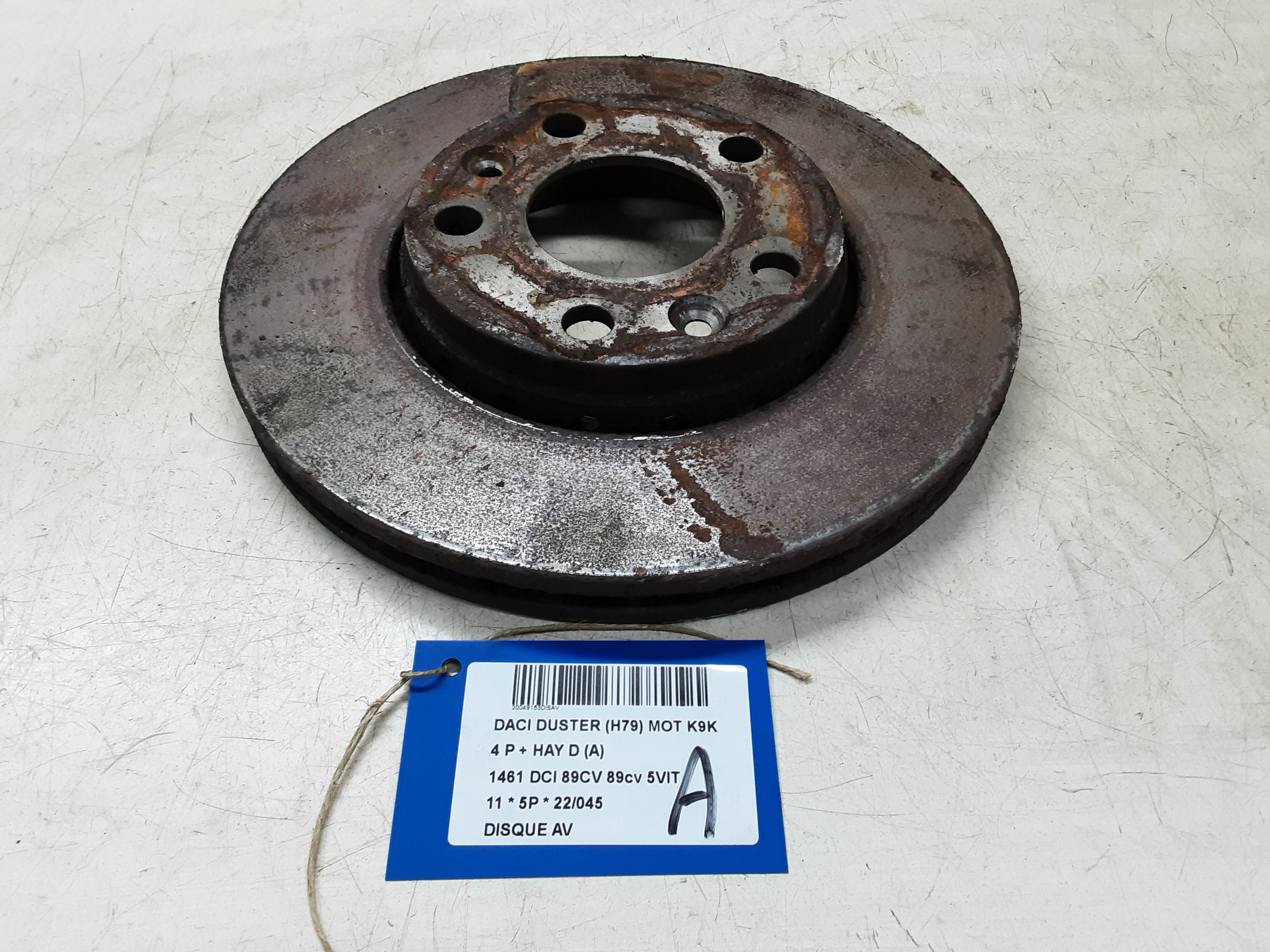 REMSCHIJF VOOR Dacia DUSTER 4/10 - 18