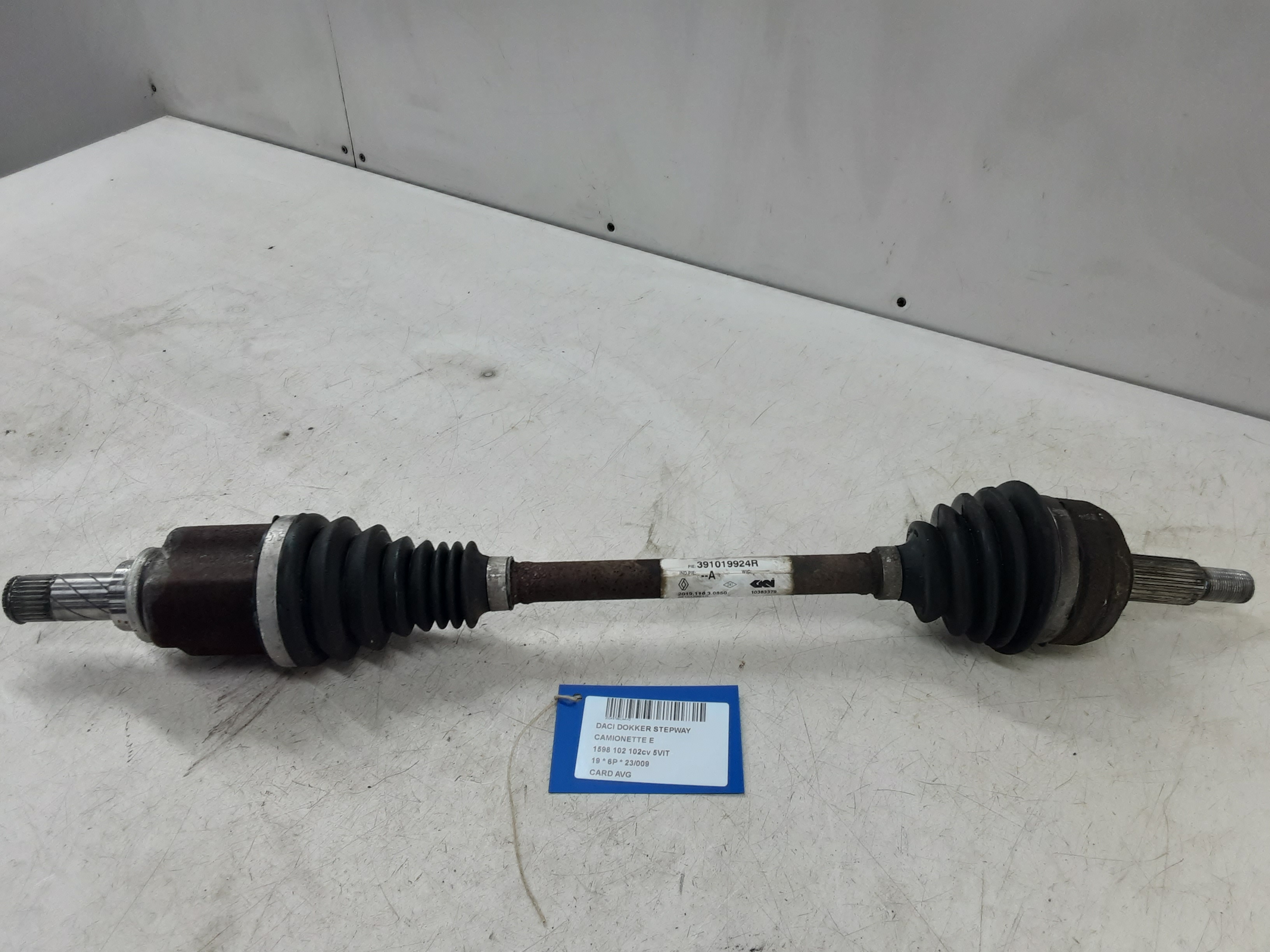 CARDAN AVANT GAUCHE Dacia DOKKER 3/12+