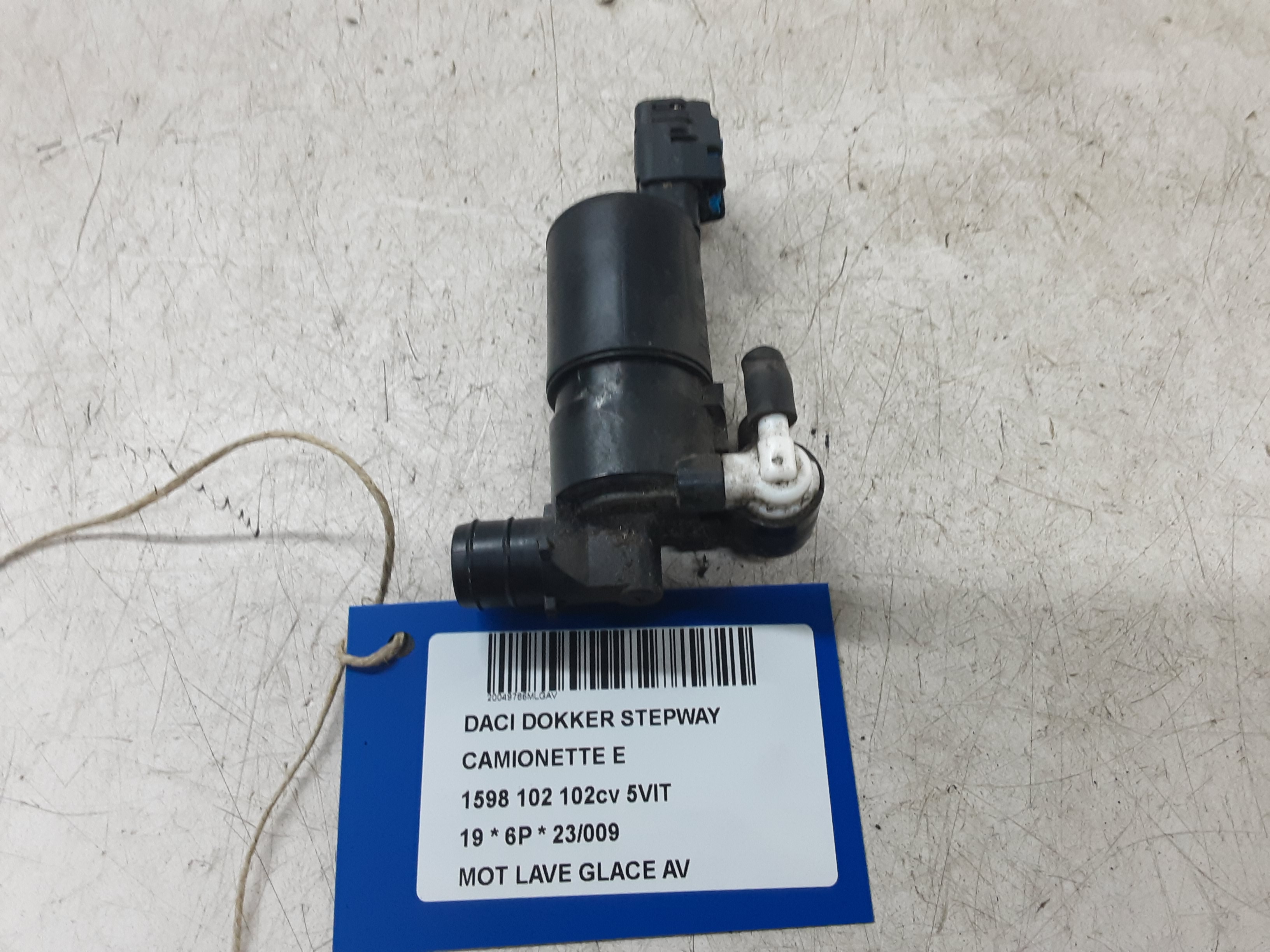 MOTEUR DE LAVE-GLACE AVANT Dacia DOKKER 3/12+