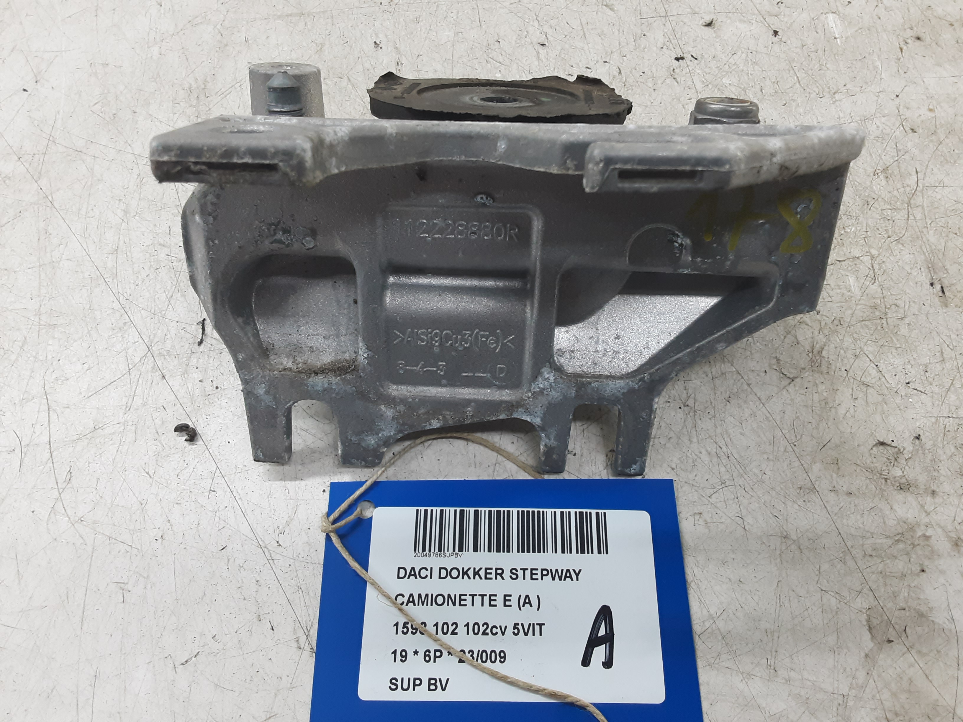 VERSNELLINGSBAKSTEUN Dacia DOKKER 3/12+