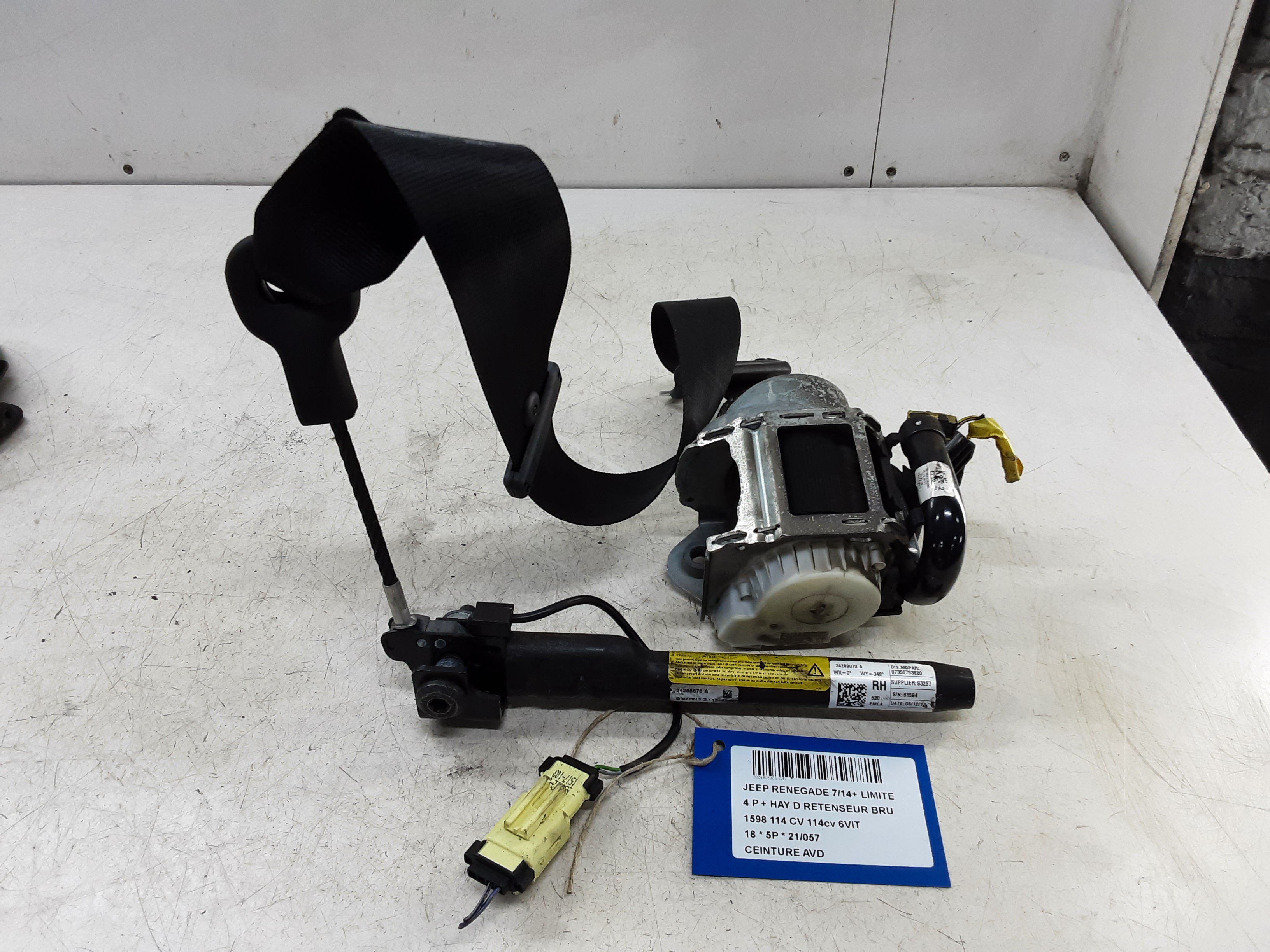 VEILIGHEIDSGORDEL VOOR RECHTS