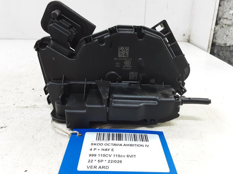VERROUILLAGE DE PORTE ARRIERE DROITE Skoda OCTAVIA (NX) 6/20+