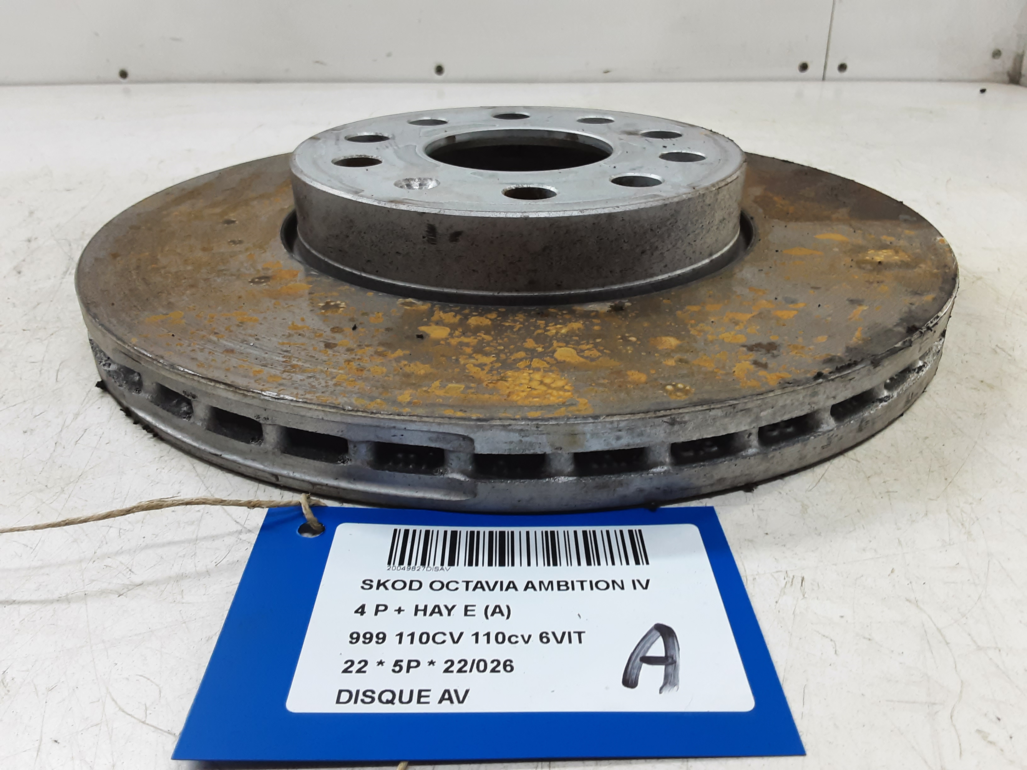 DISQUE AVANT Skoda OCTAVIA (NX) 6/20+