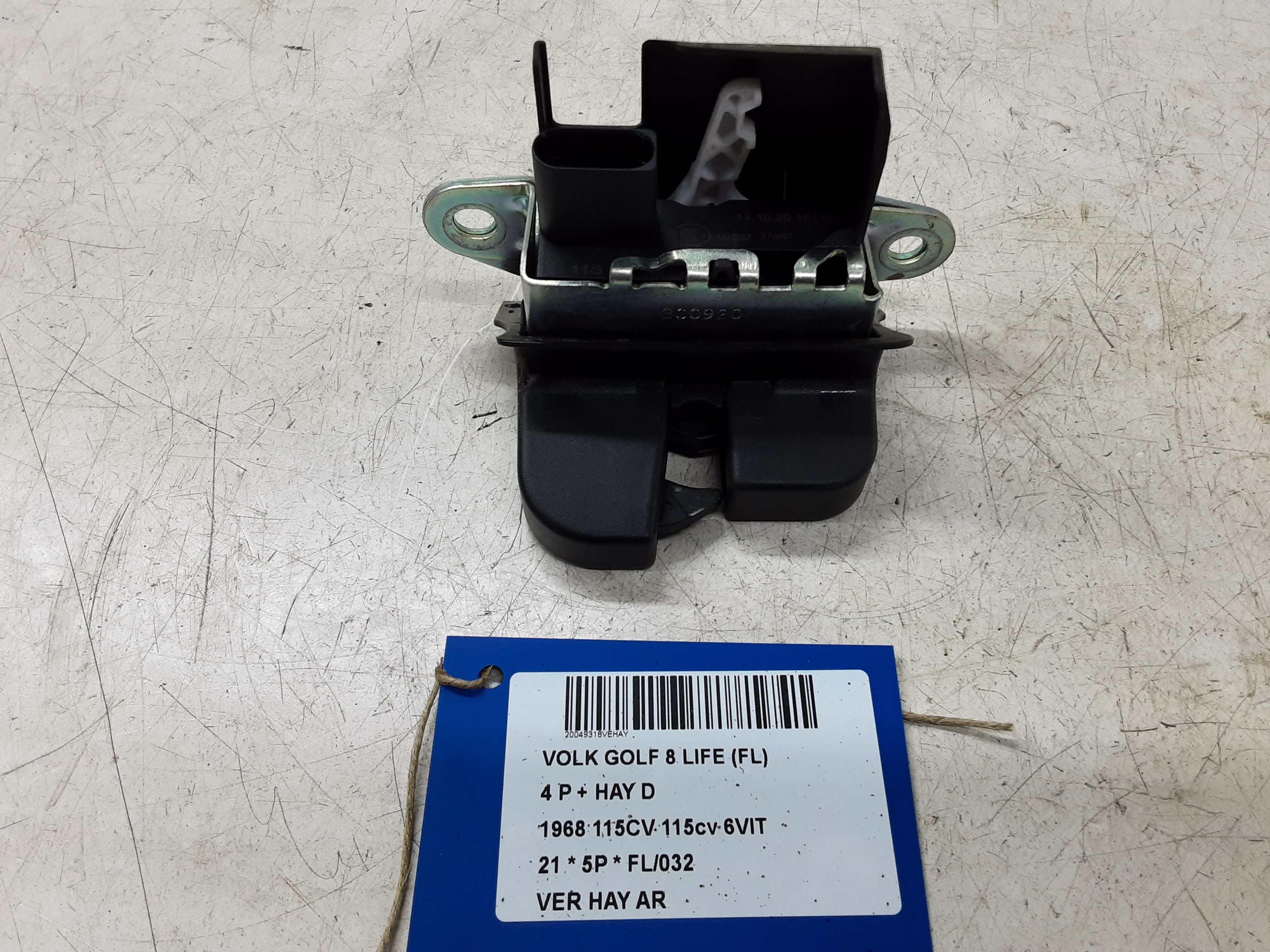 CENTRALE VERGRENDELING ACHTERKLEP Vw Golf