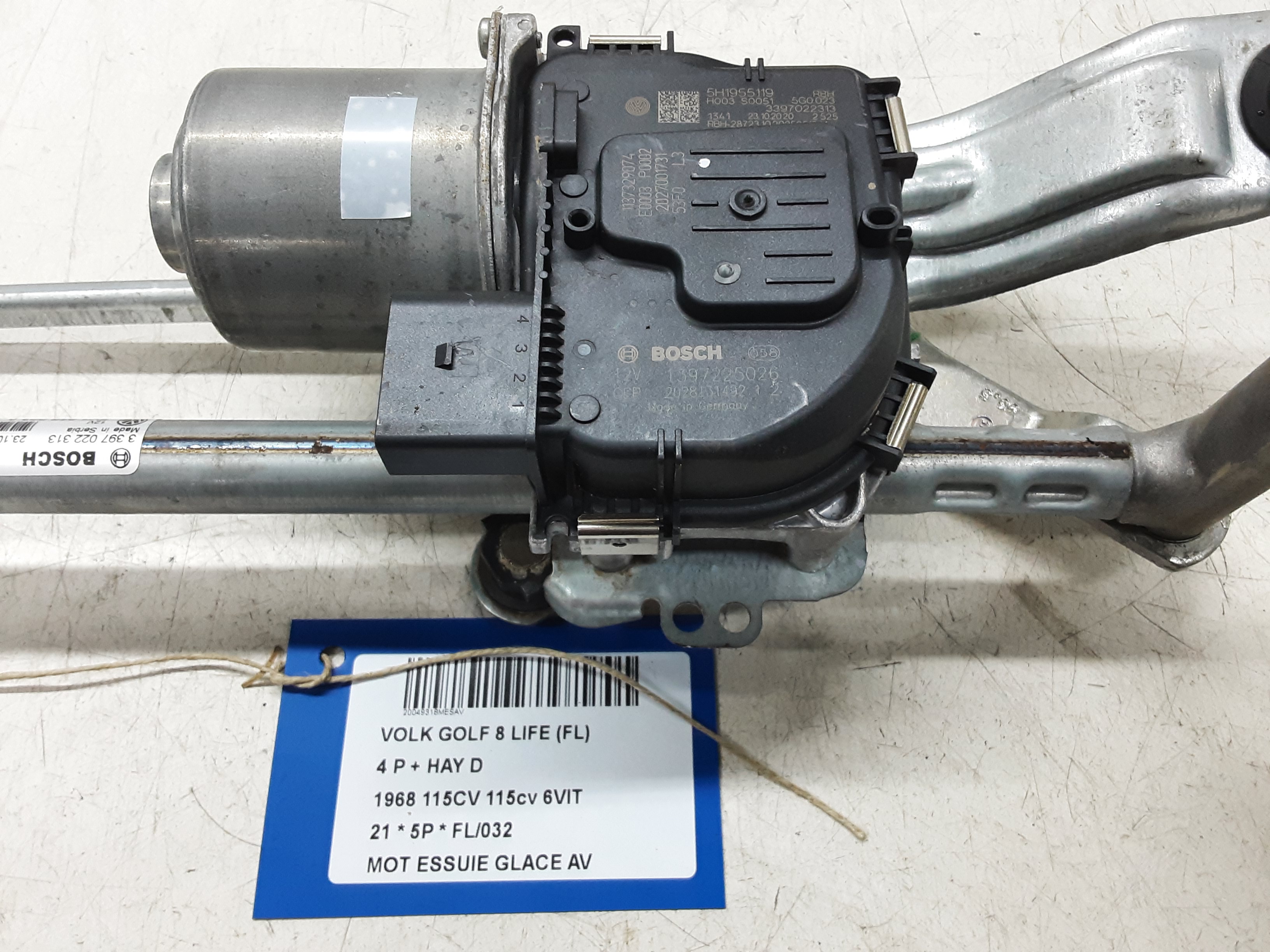 MOTOR RUITENWISSERS VOOR Vw GOLF VIII 2/20+