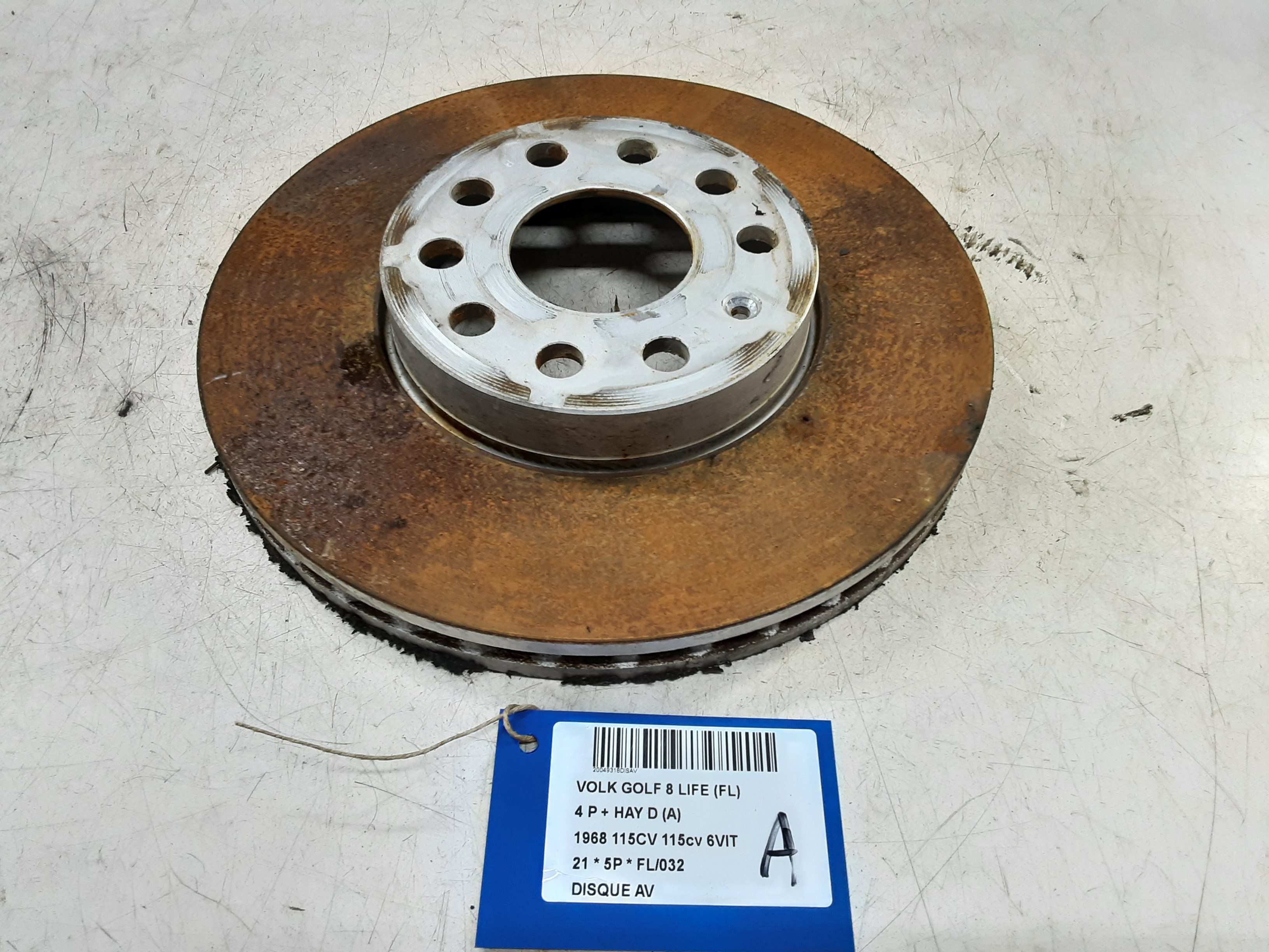 REMSCHIJF VOOR Vw GOLF VIII 2/20+