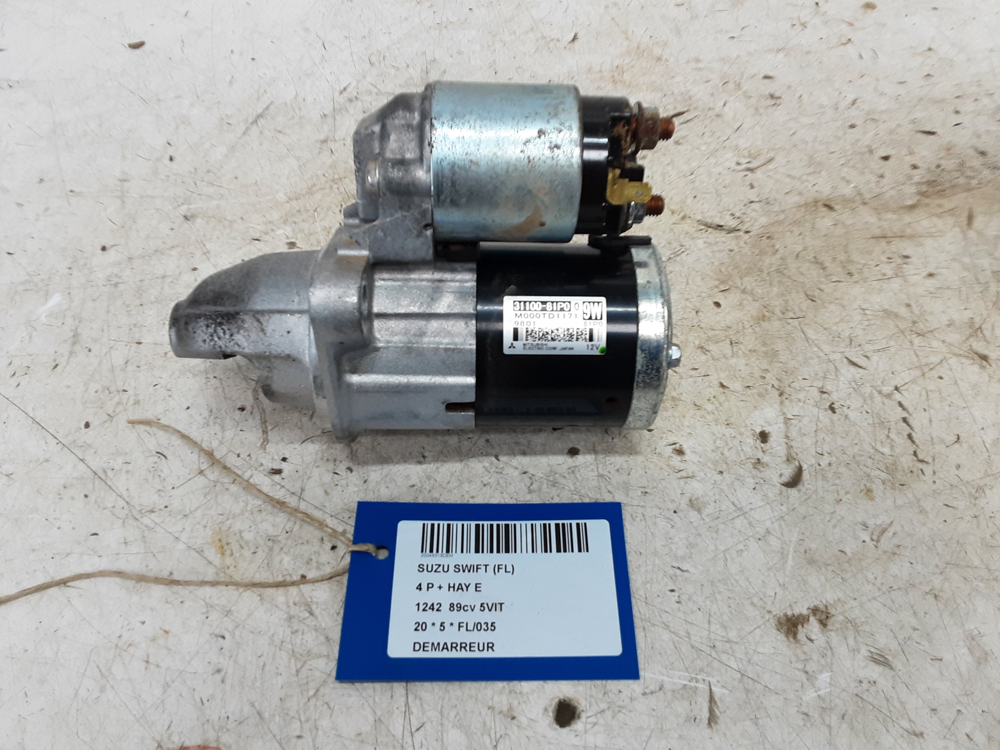 DEMARREUR Suzuki SWIFT 4/17+
