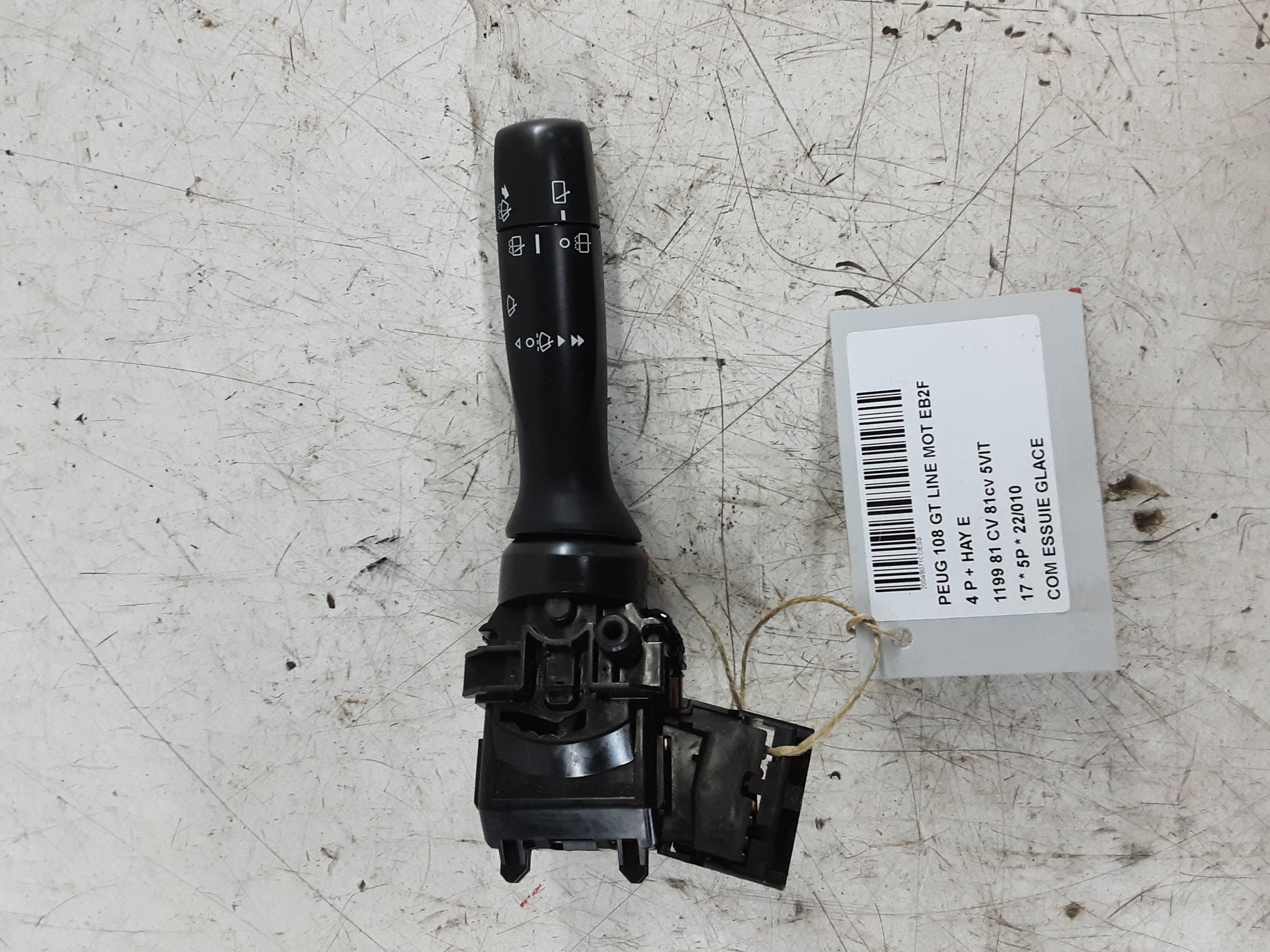 RUITENWISSER SCHAKELAAR Peugeot 108 5/14+
