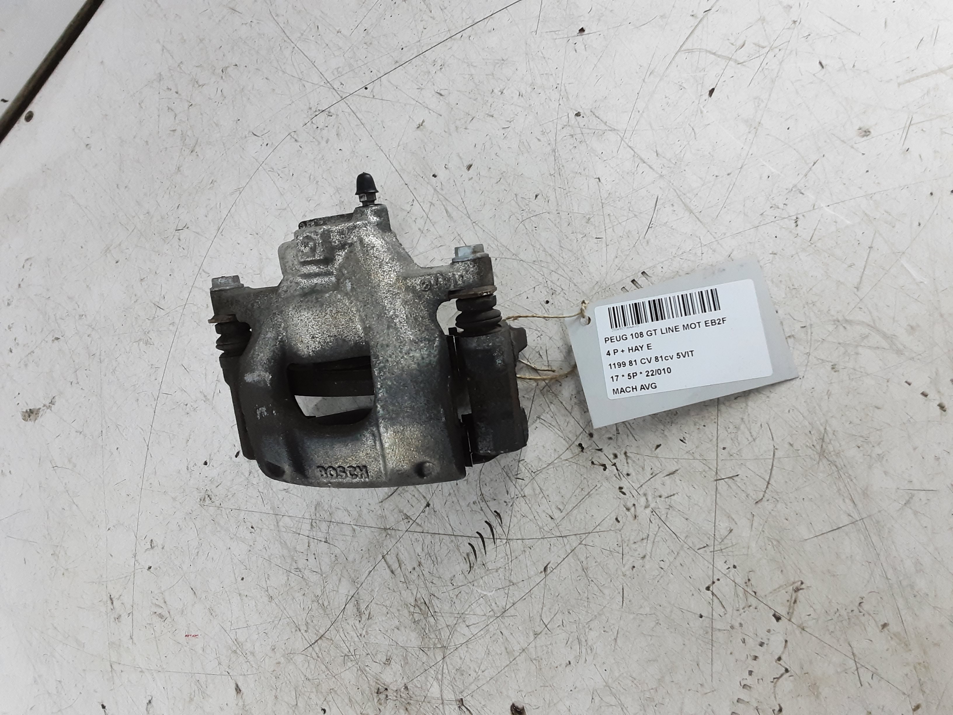 REMKLAUW VOOR LINKS Peugeot 108 5/14+