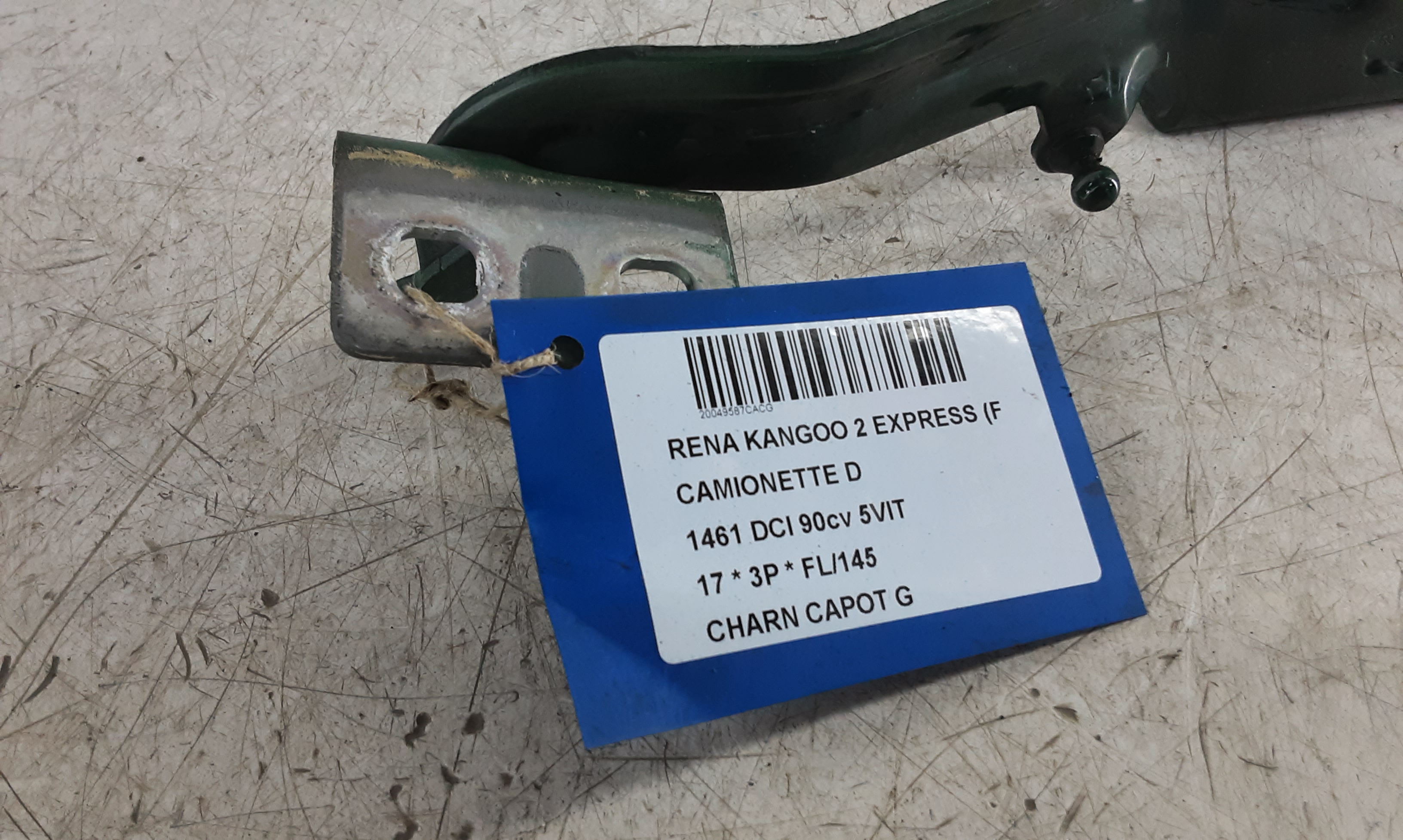 CHARNIERE DE CAPOT GAUCHE Renault KANGOO 6/13- 7/21