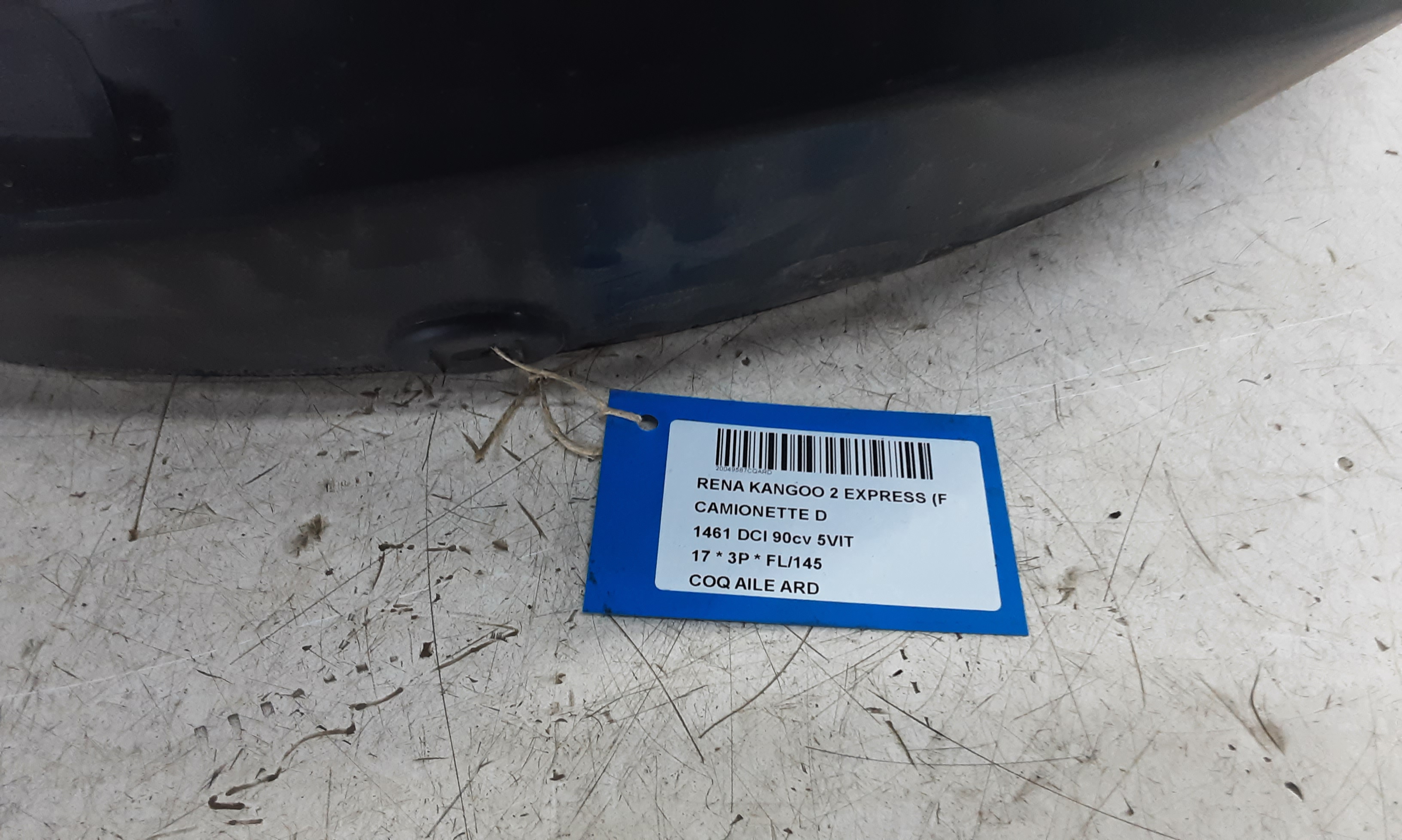 COQUILLE D&#039;AILE ARRIERE DROITE Renault KANGOO 6/13- 7/21